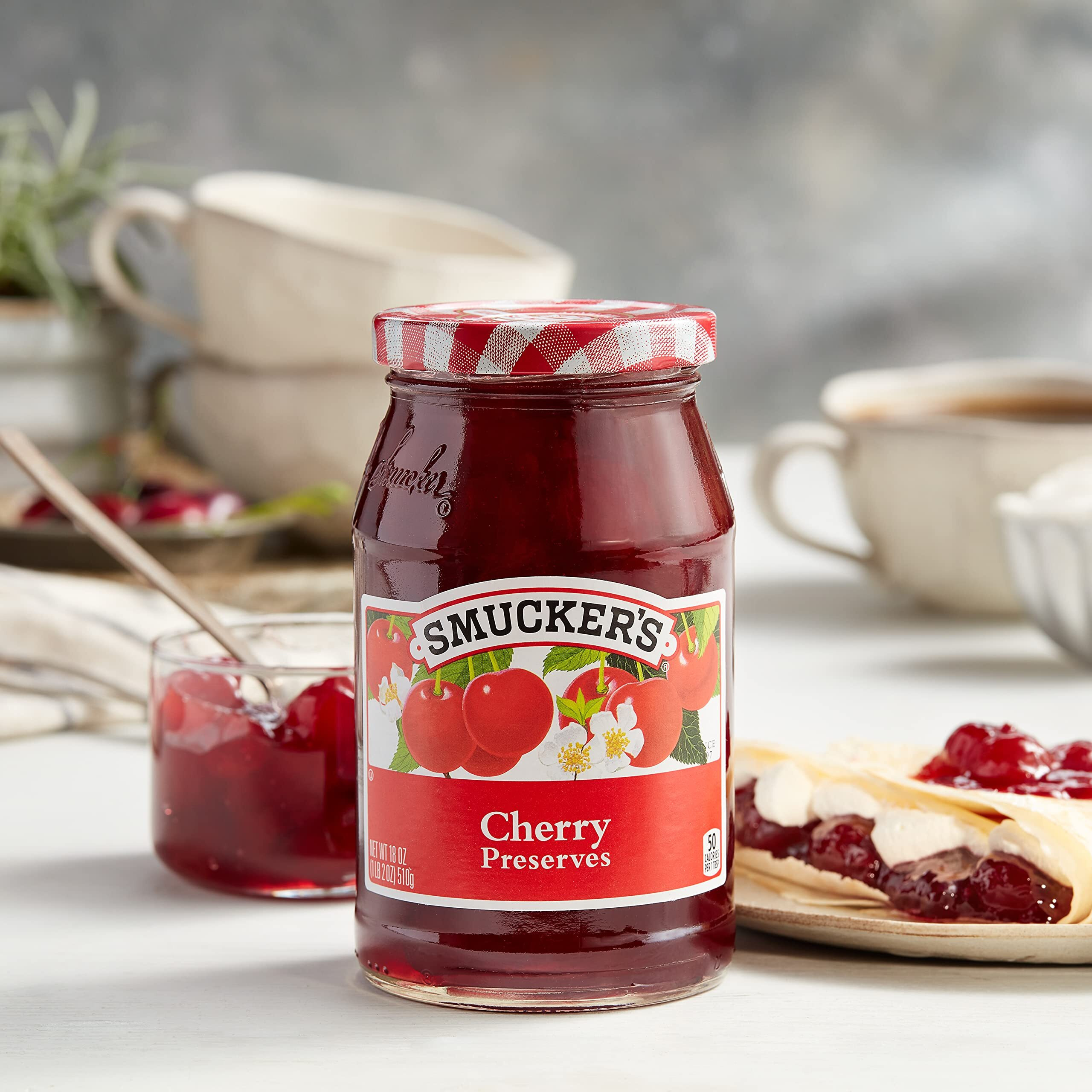 Smucker's Cherry Preserves, 18 Ounce (Pack Of 6)