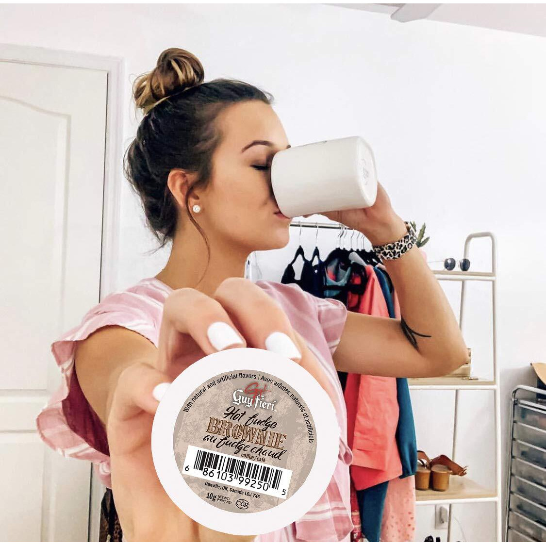 Guy Fieri Flavortown Roasts, Hot Fudge Brownie, Medium Roast Flavored Coffee Pods, Hot Chocolate Coffee K Cups For Keurig K Cups Machines, 24 Count