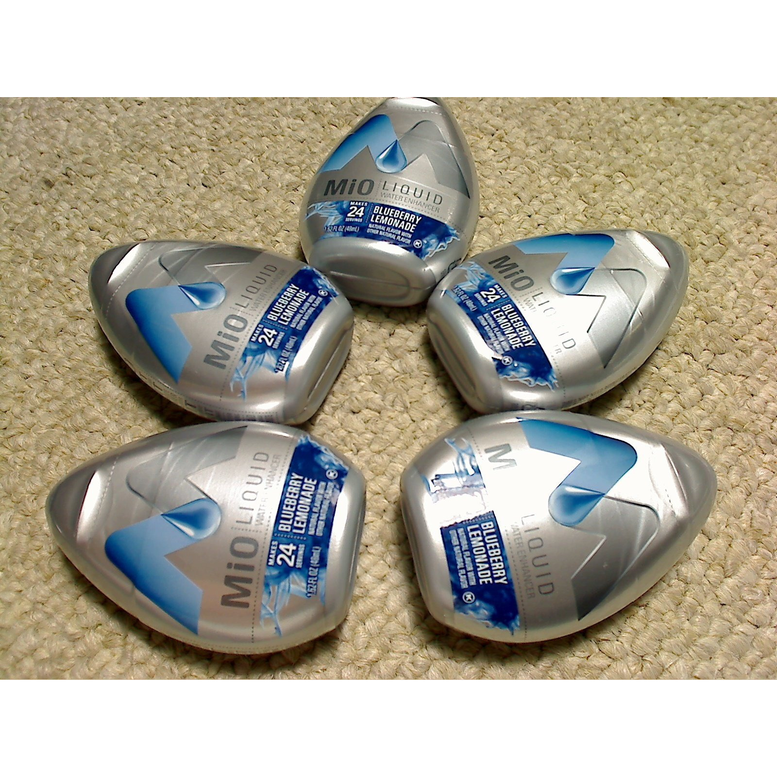 Mio Liquid Water Enhancer, Blueberry Lemonade, 1.62 Oz, 5-Pack