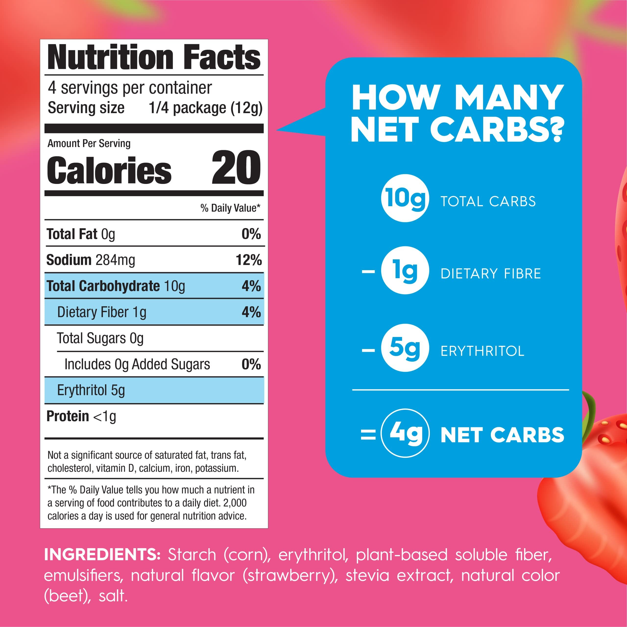 Simply Delish Instant Delicious Strawberry Pudding 6 Pack - Low Carb, Zero Sugar, Gluten Free, Allergen Free, Non-Gmo, Vegan & Plant-Based