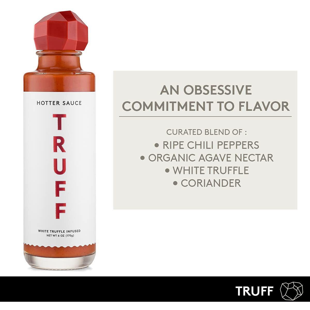 Truff Hot Sauce With White Truffle And Jalapeo, More Heat And Agave Nectar, 6 Oz