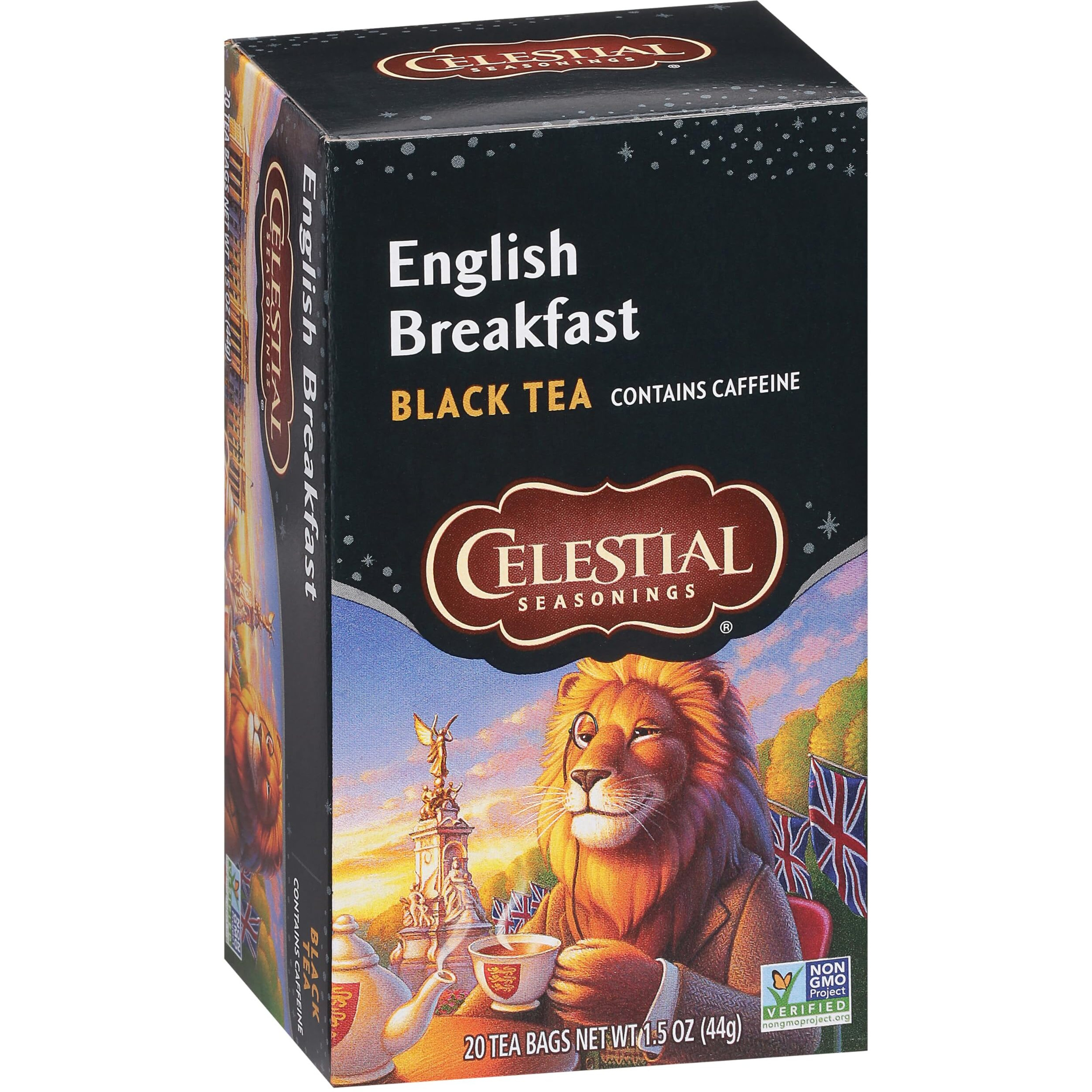 Celestial Seasonings Black Tea, English Breakfast, 20 Count (Pack Of 6) (Packaging May Vary)