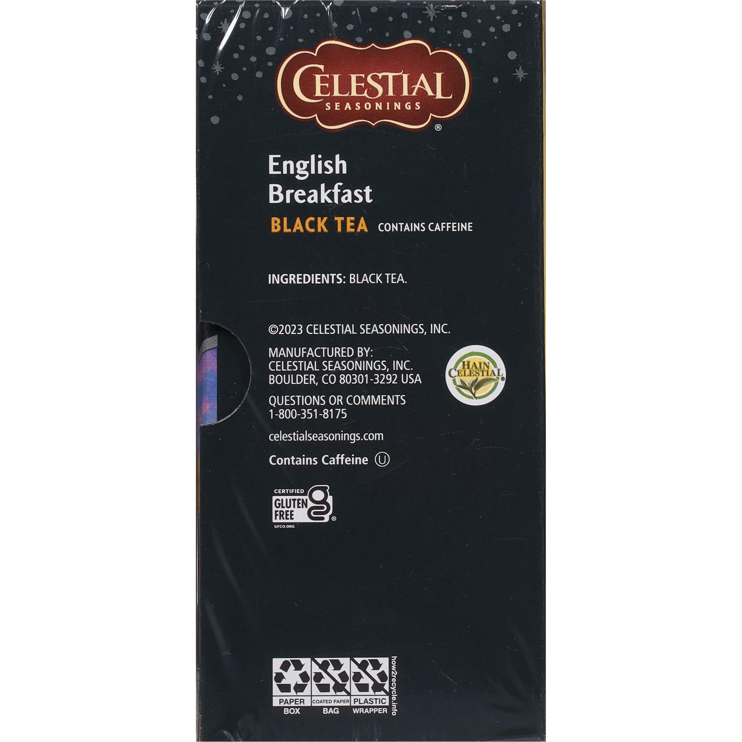 Celestial Seasonings Black Tea, English Breakfast, 20 Count (Pack Of 6) (Packaging May Vary)