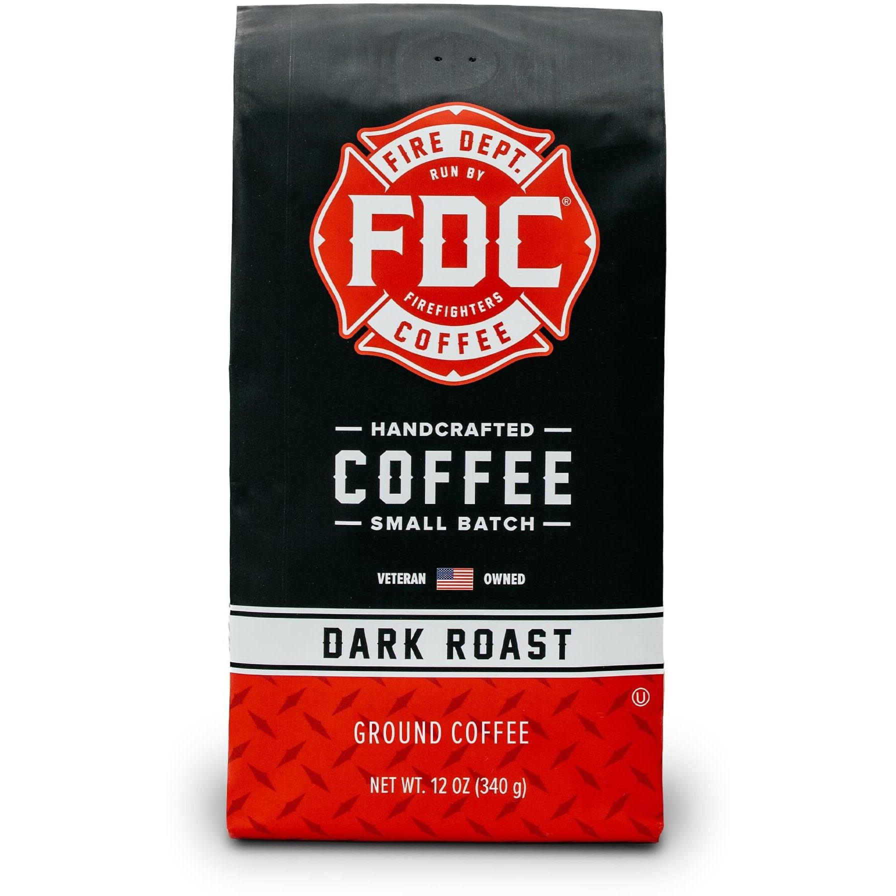 Fire Department Coffee - Gives Back To Firefighters - Bold & Smooth Dark Roast Ground Coffee - Roasted In The Usa - Handcrafted With Premium Coffee Beans - Veteran Owned - 12 Oz