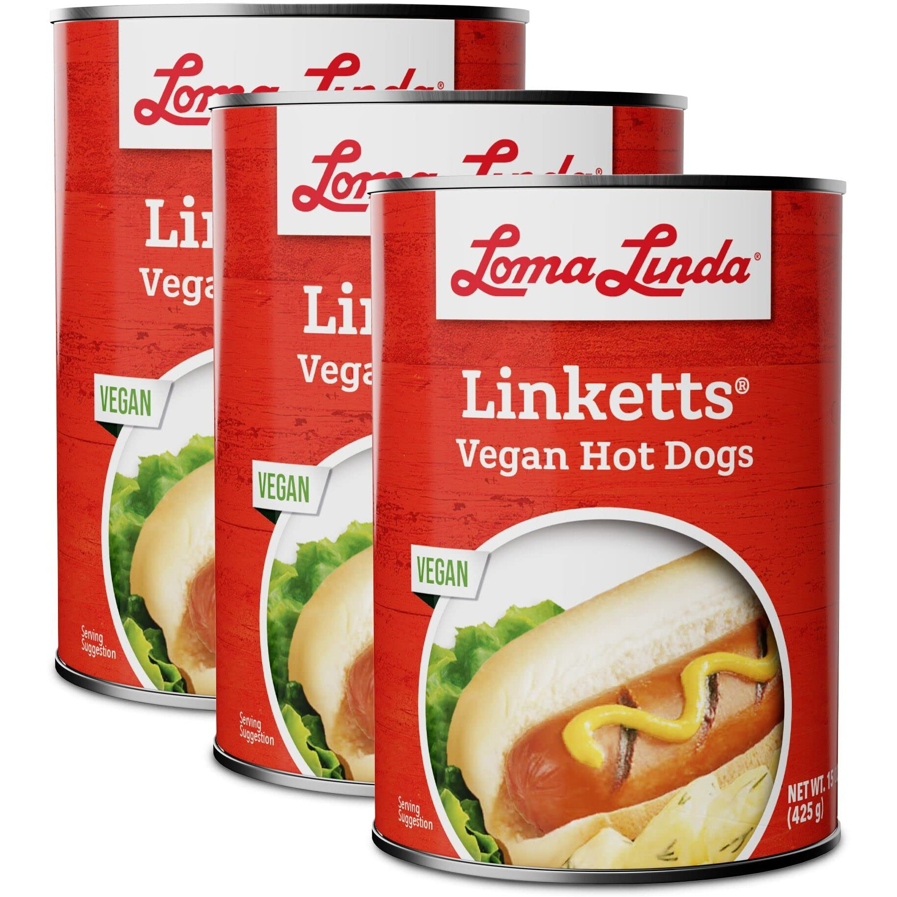 Loma Linda - Plant-Based Meat Substitutes (Linketts 15 Oz.), 3 Pack)
