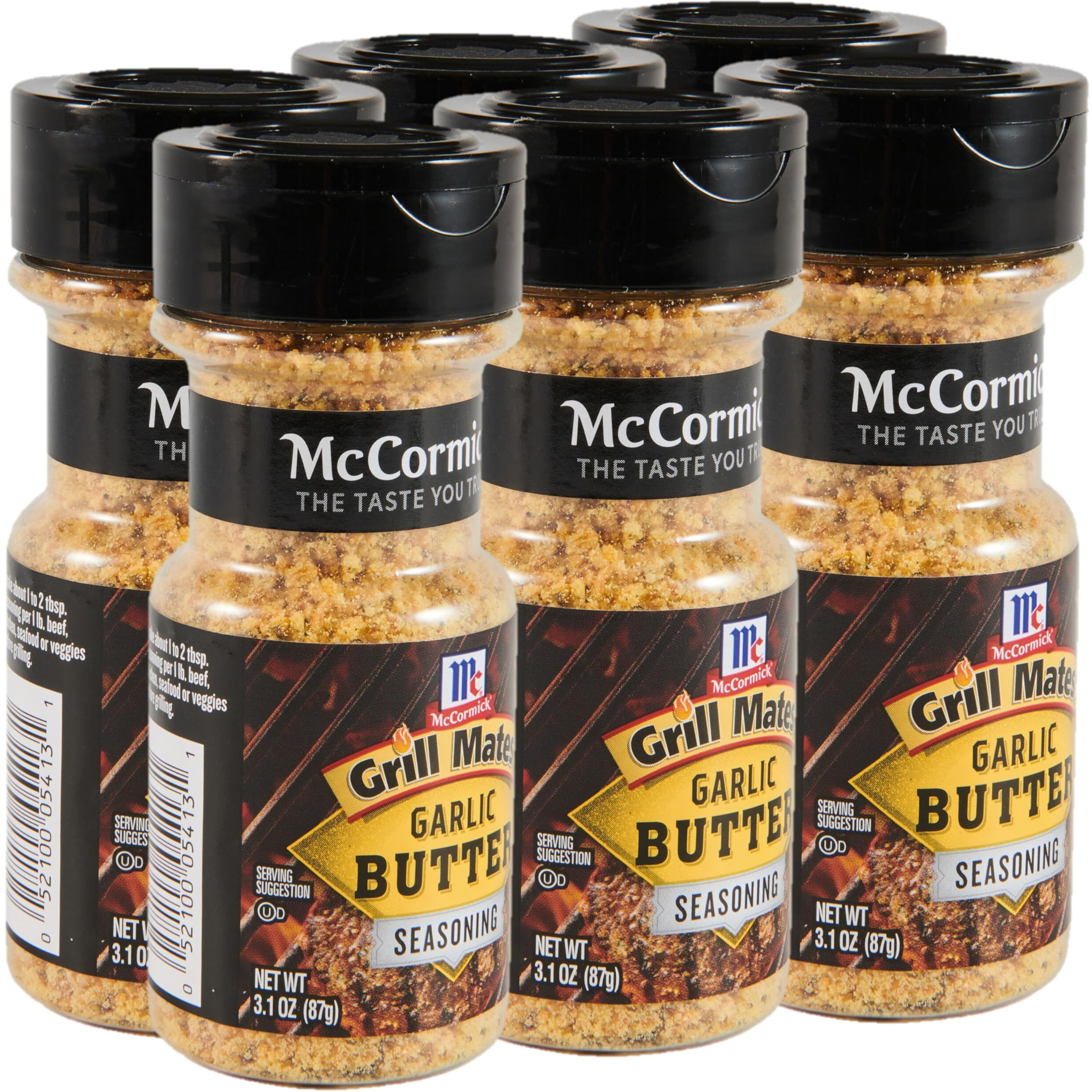 Mccormick Grill Mates Garlic Butter Seasoning, 3.1 Oz (Pack Of 6)
