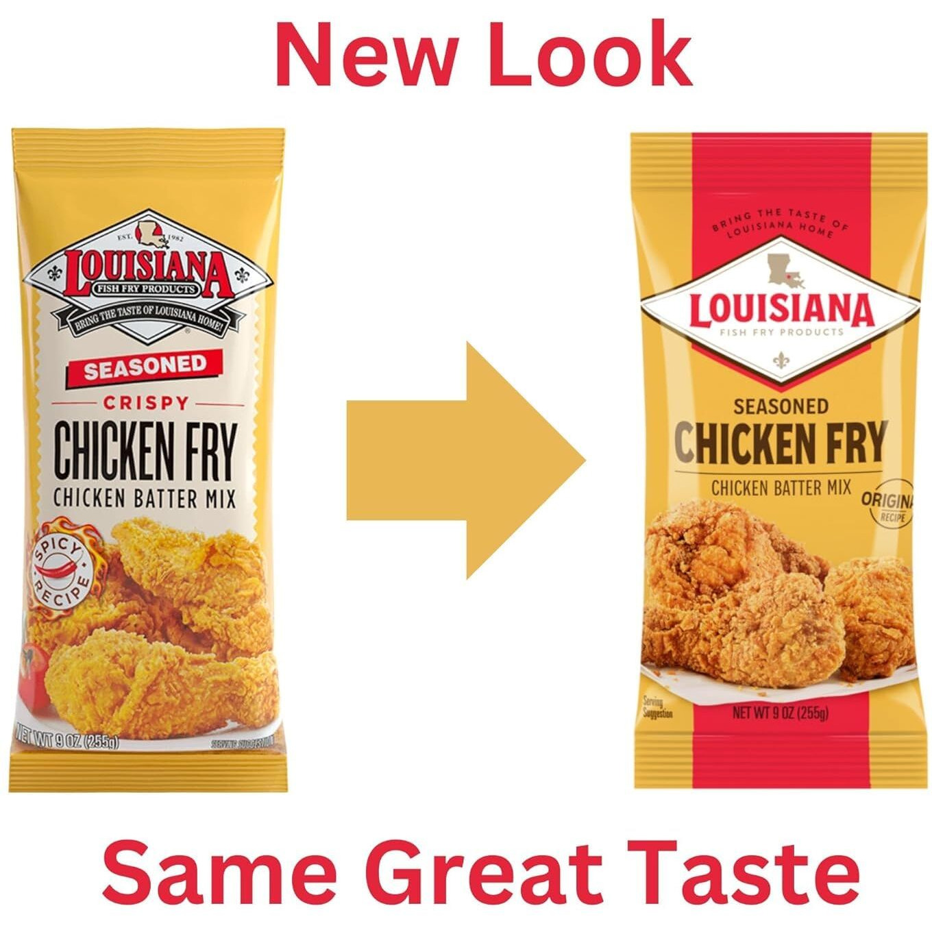 Louisiana Seasoned Chicken Fry Batter 9 Oz (Pack Of 3) - Crispy Southern Coating Mix For Fried Chicken - Delicious And Convenient Coating Filled With Cajun Flavor - Easy To Make Recipe - Just Add Water