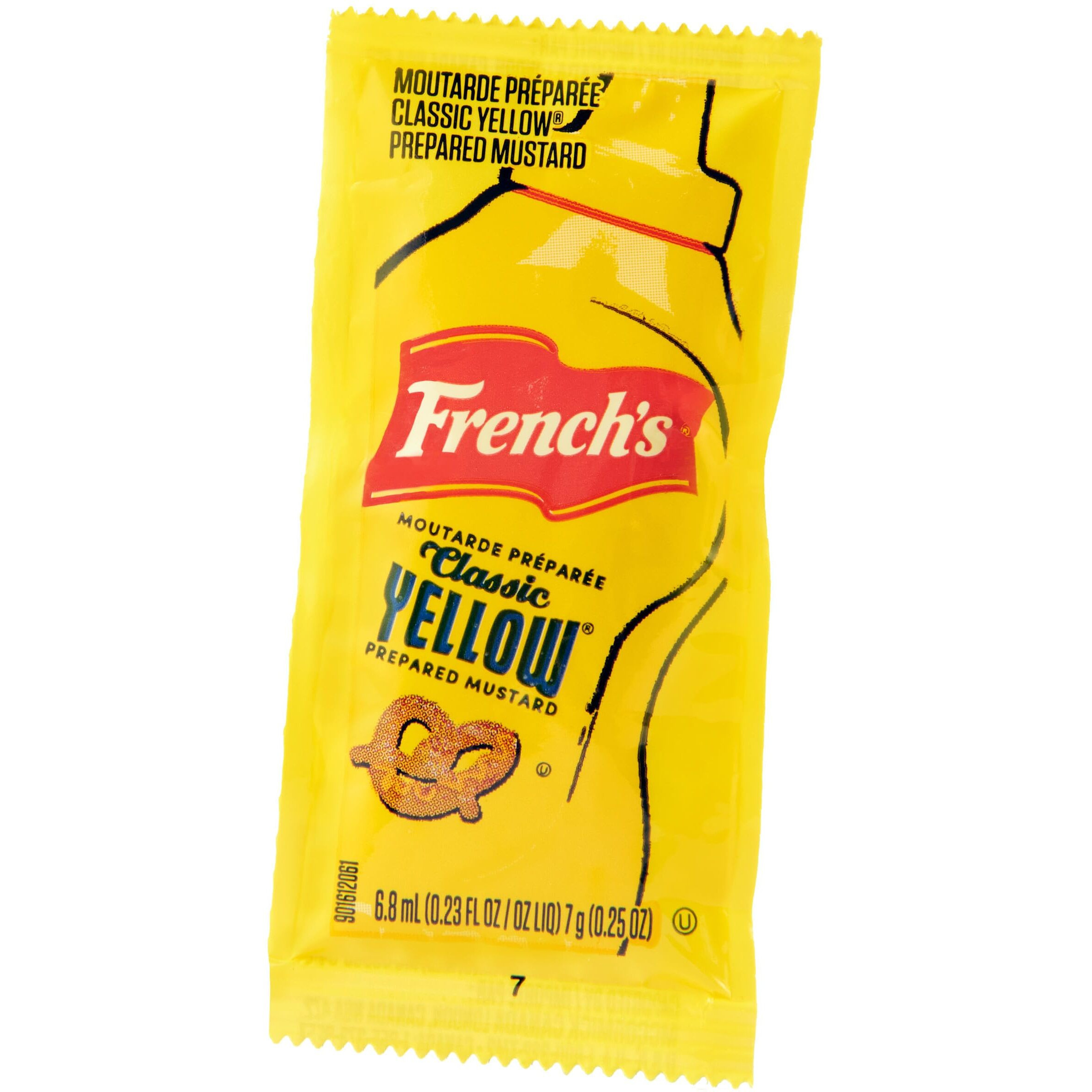 French's Classic Yellow Mustard Packets, 1500 Count - One 1500 Count Individual Yellow Mustard Packets, Perfect Single-Serve Size For Delivery And Takeout Orders