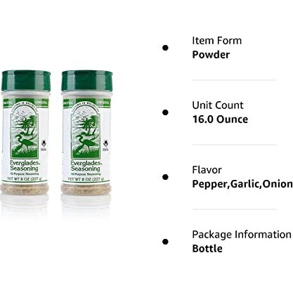 Everglades Seasoning Original All Purpose Seasoning 8 Oz 2 Pack