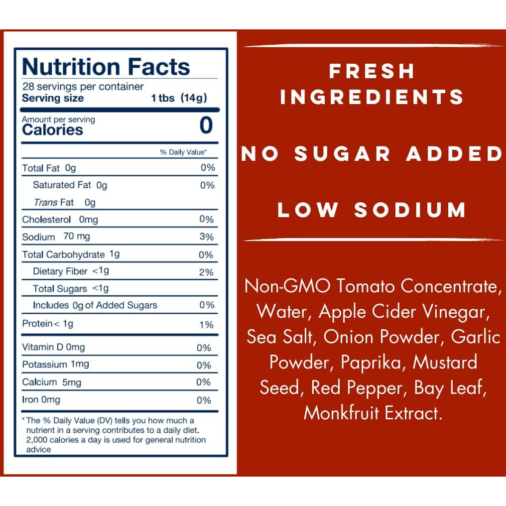 Yo Mama's Foods Keto Classic Ketchup - Pack Of (4) - No Sugar Added, Low Carb, Vegan, Gluten Free, Paleo Friendly, And Made With Whole Non-Gmo Tomatoes
