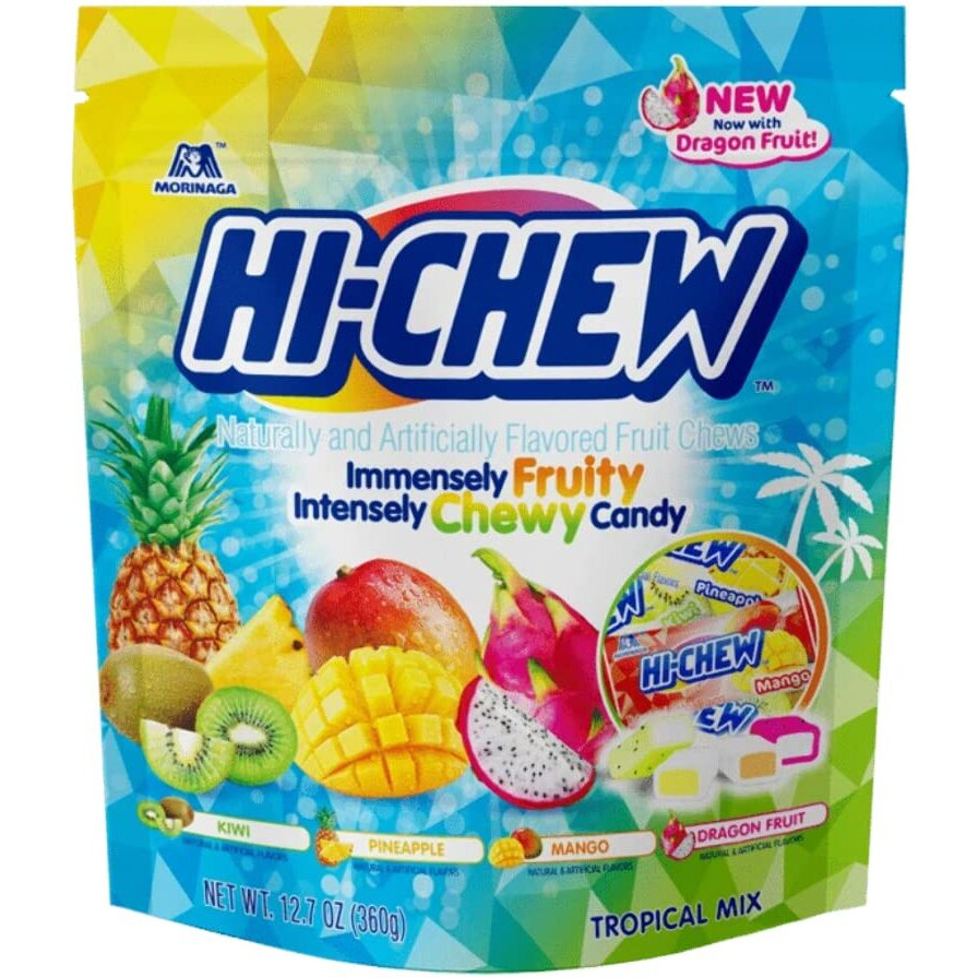 Hi-Chew Tropical Mix Stand Up Pouch, 12.7 Oz
