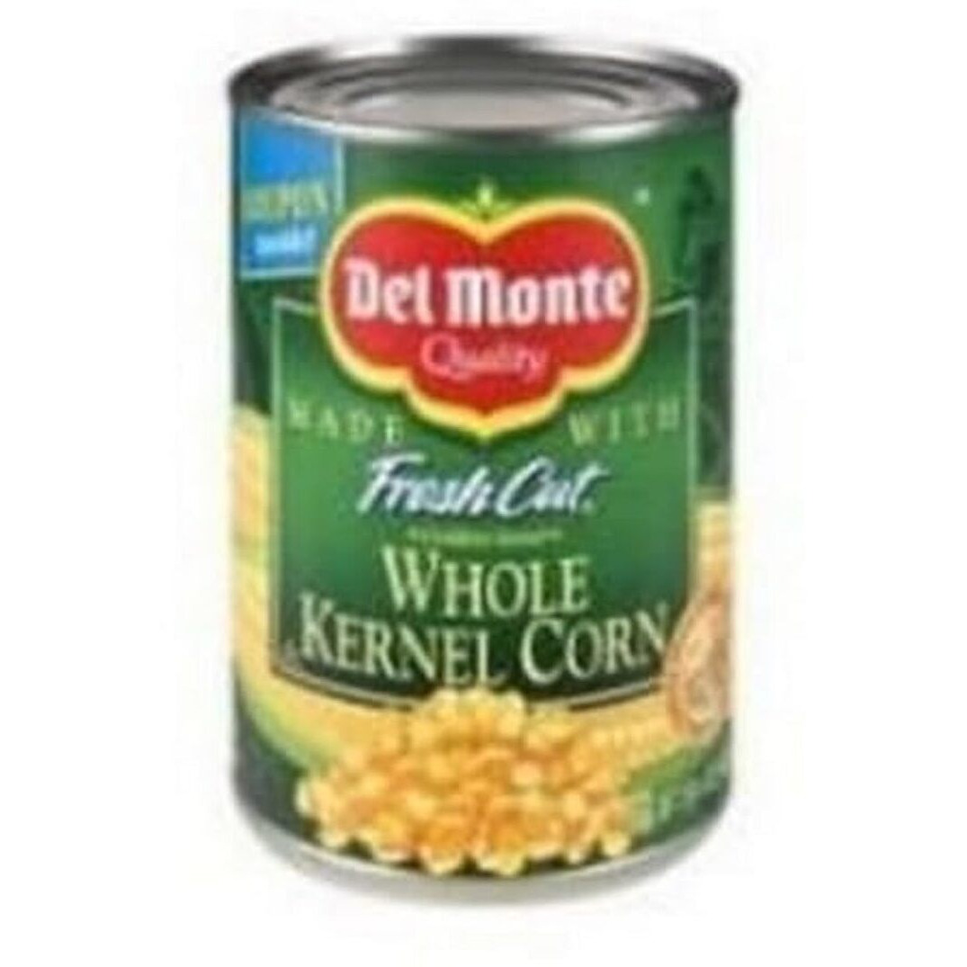 Del Monte Canned Fresh Cut Golden Sweet Whole Kernel Corn No Salt Added, 8.75-Ounce (Pack Of 12)