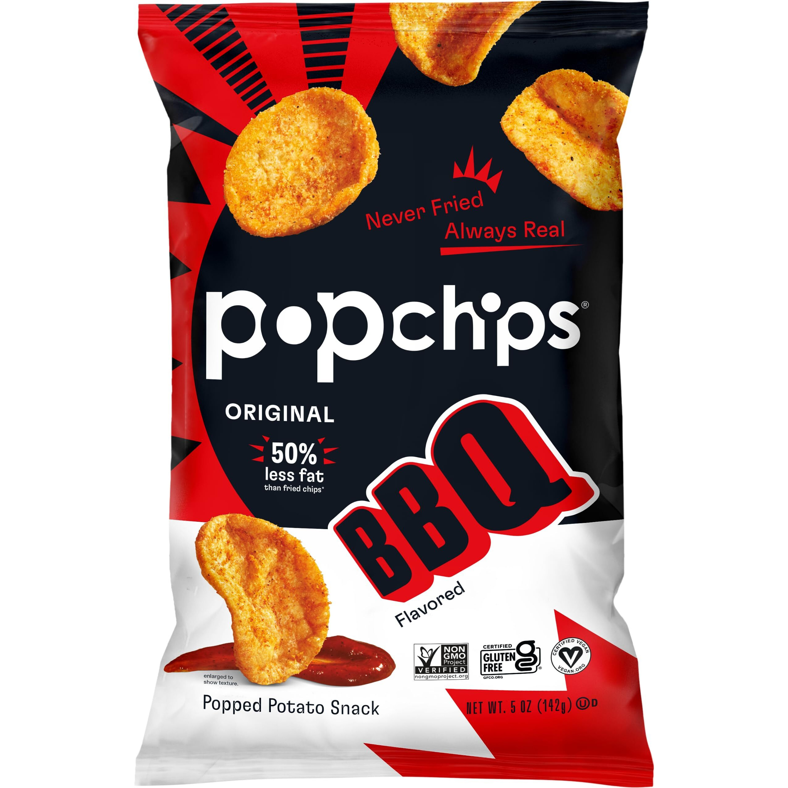Popchips Potato Chips Bbq Potato Chips 5 Oz Bags (Pack Of 5)