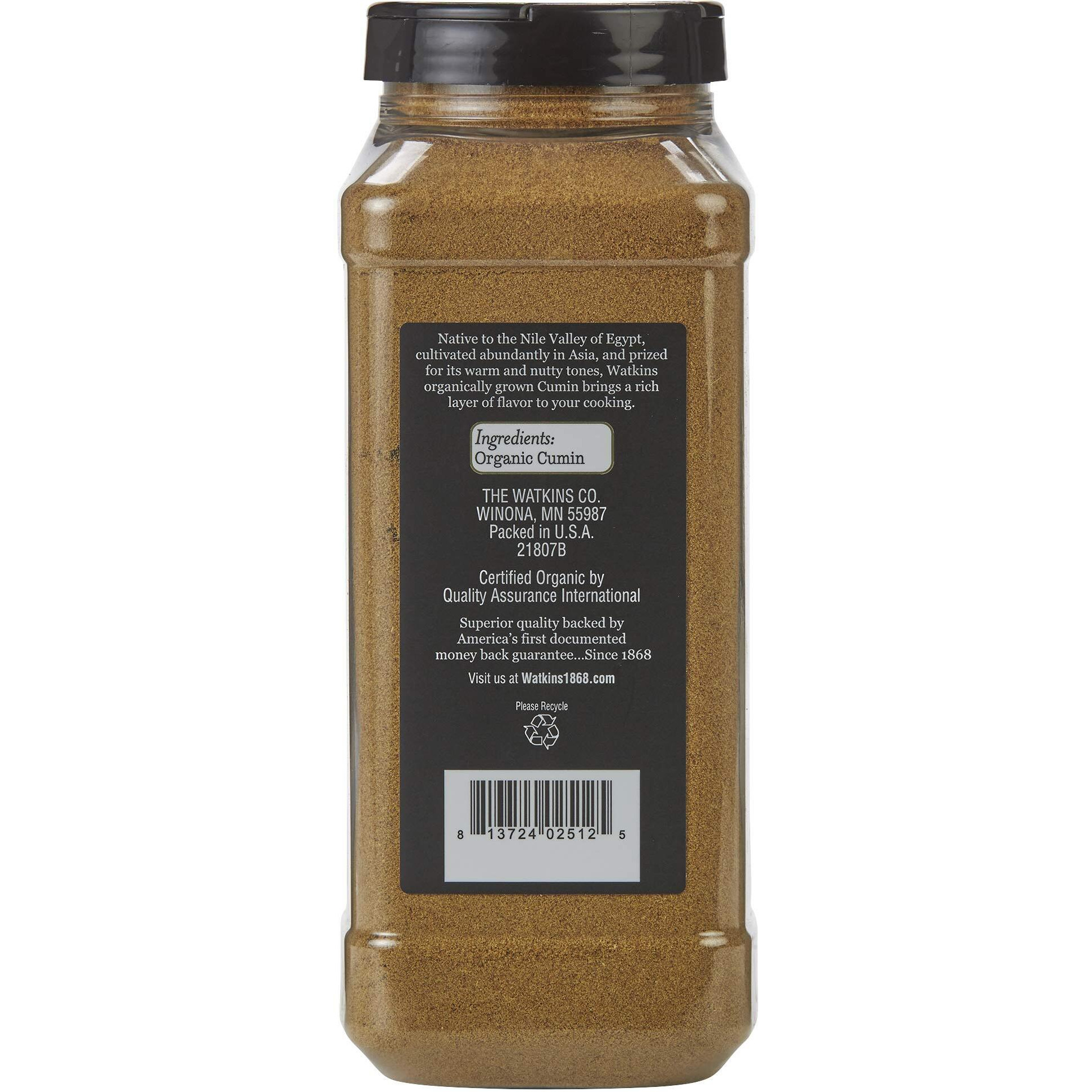 Watkins Gourmet Spice, Organic Ground Cumin, 16.8 Oz. Bottle, 1 Count (21807)