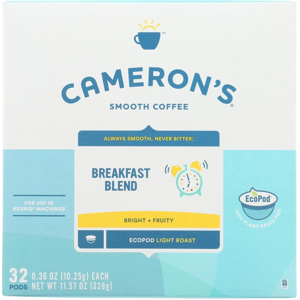 Cameron's Coffee Single Serve Pods, Breakfast Blend, 32 Count (Pack Of 1)