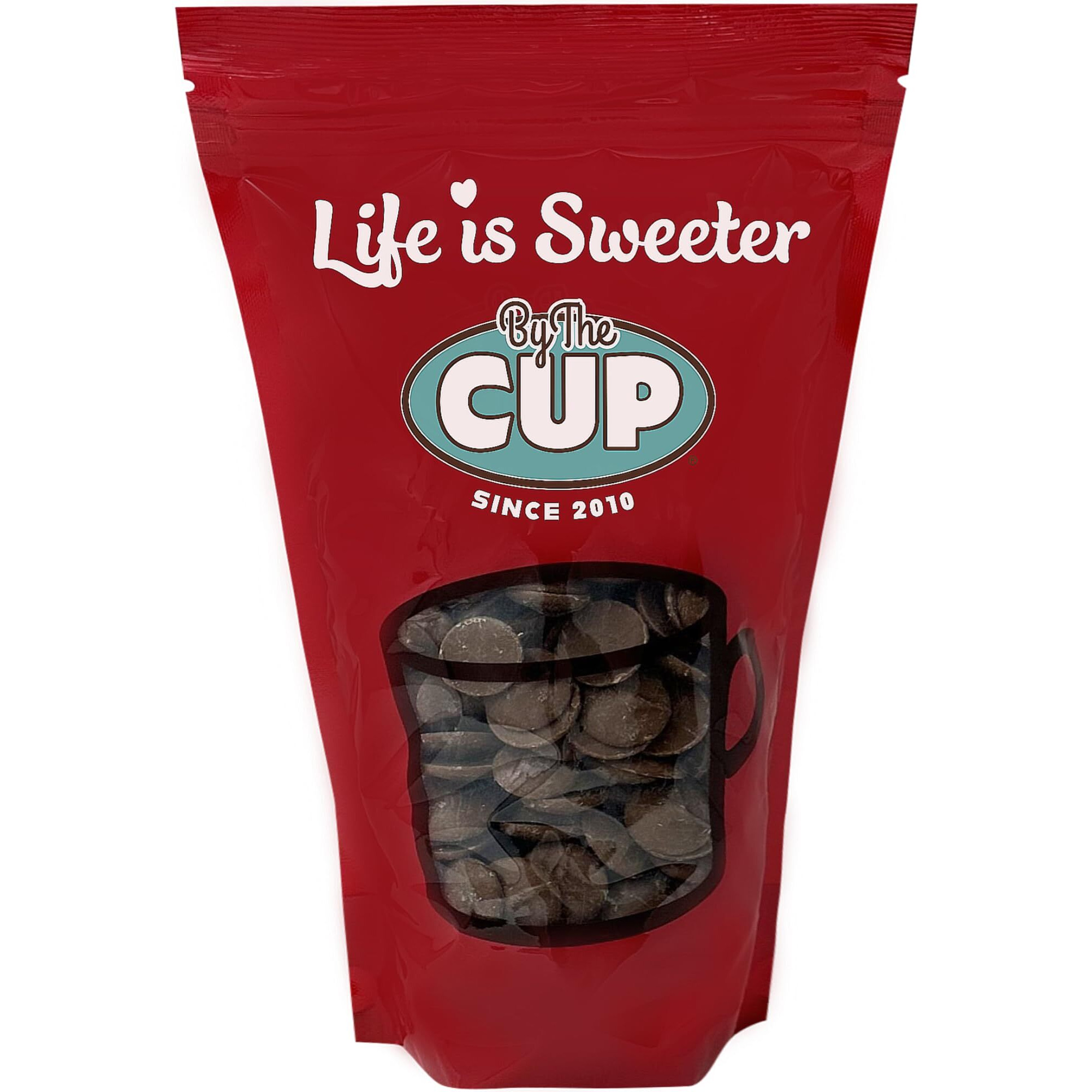 By The Cup Merckens Milk Chocolate Melting Wafers, 2 Lb Bulk Bag For Chocolate Fountain, Fondue Sets, Molds And More