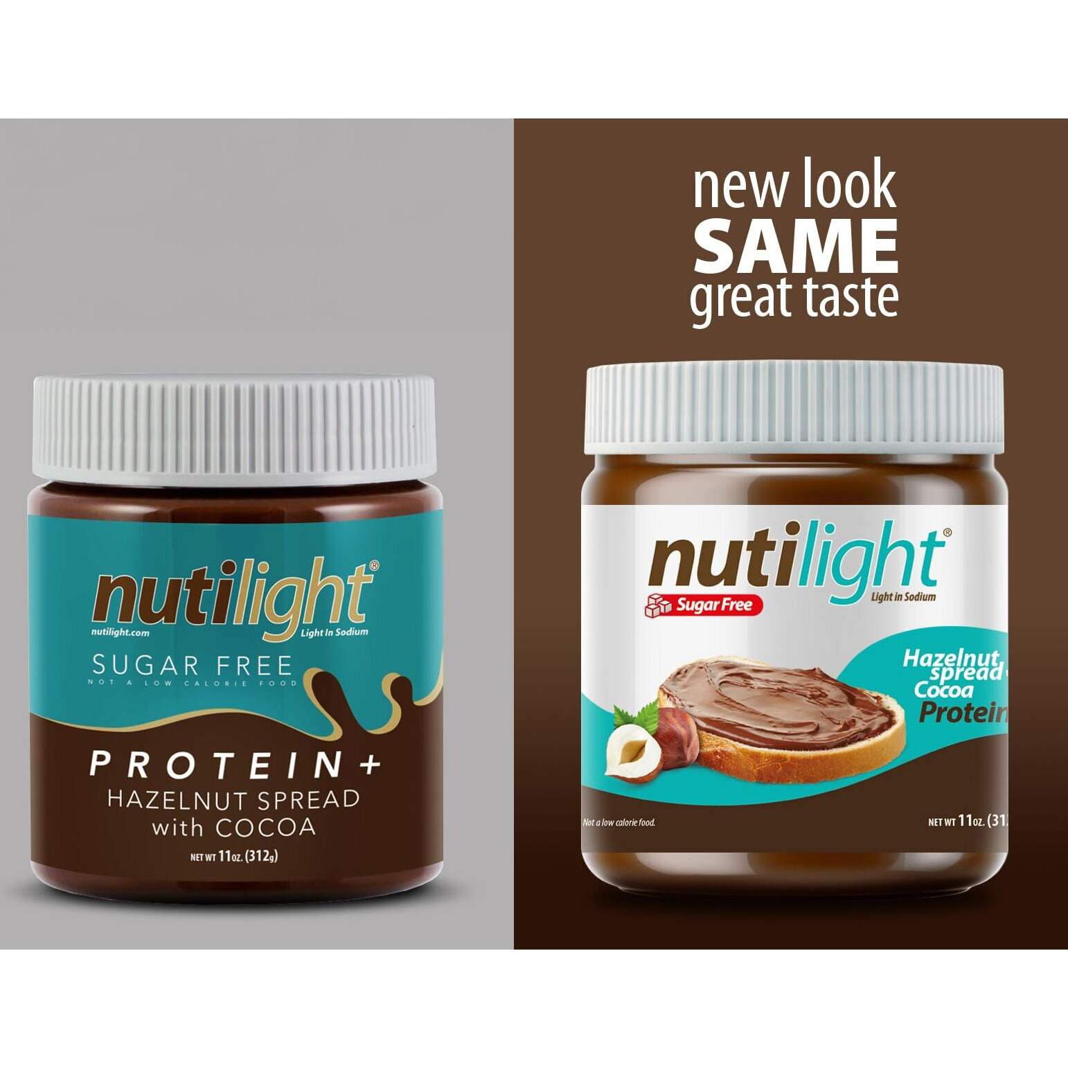 Nutilight Sugar Free Protein + Hazelnut Spread With Cocoa, Keto And Diabetic Friendly, Non-Gmo, Gluten And Soy Free, 11 Ounces (Pack Of 1)