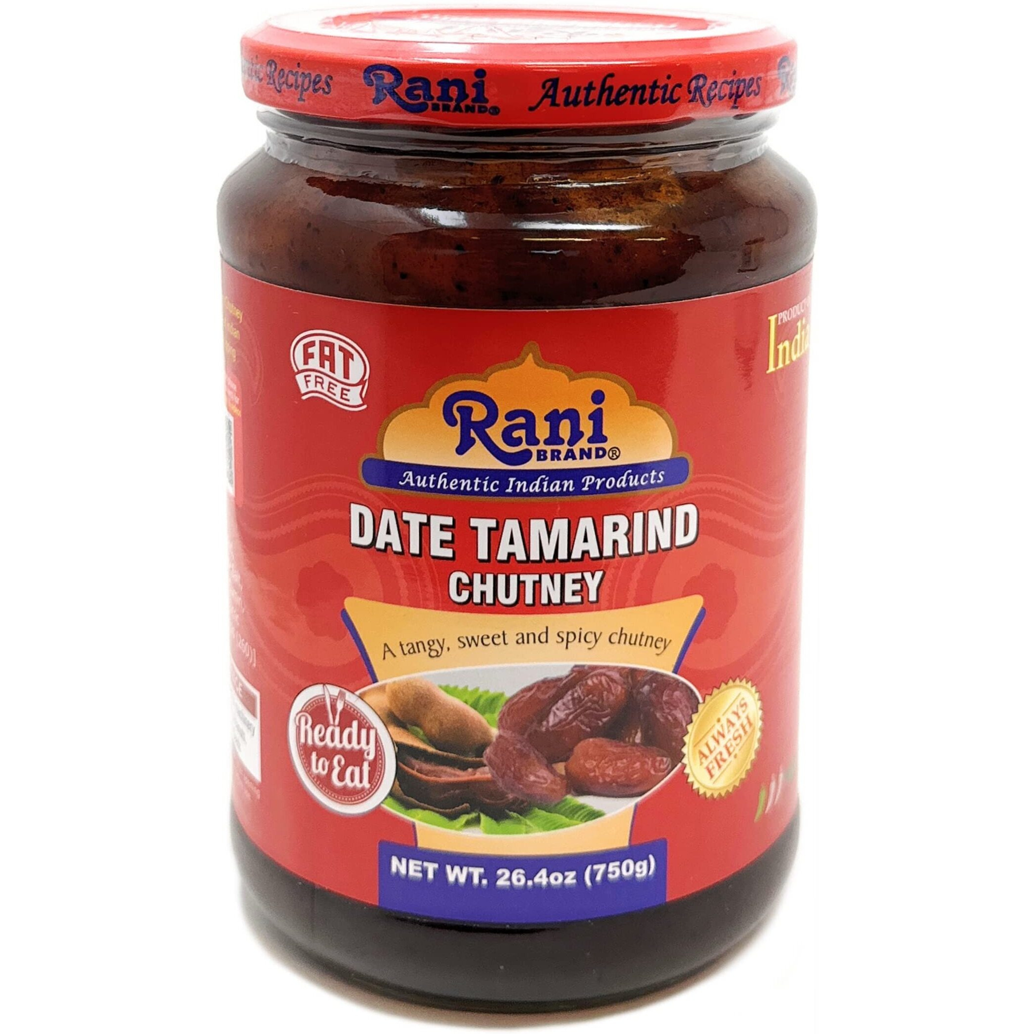 Rani Dates & Tamarind (Imli) Chutney 26.5Oz (750G) Glass Jar, Ready To Eat, Vegan ~ Gluten Free | Non-Gmo | No Colors | Indian Origin