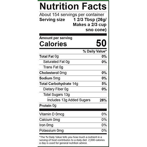 Hypothermias Spearmint Ready To Use Gallon (128 Fl. Oz) Hawaiian Snow Cone Flavors Syrup - Shaved Ice, 100% Pure Cane Sugar