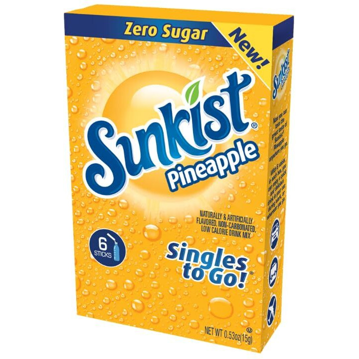Singles To Go Tropical Flavor Blast Variety Pack (Sunkist, Margaritaville, & Sonic) (2 Of Each) Variety Pack