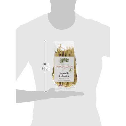 Pasta Deliziosa Handcrafted Pasta, Vegetable Fettuccine, 12 Ounce