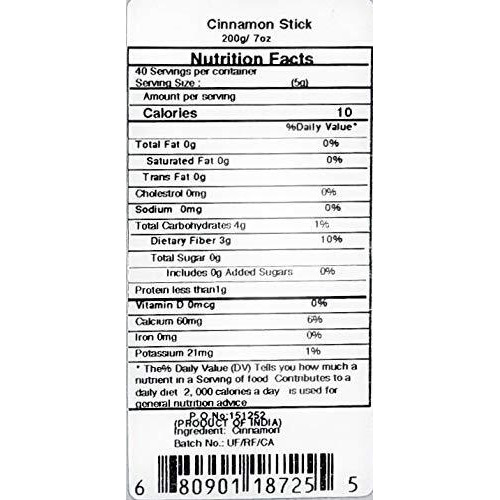 Rani Desi (Dalchini) Flat Cinnamon 7Oz (200G) ~ All Natural | Vegan | Gluten Friendly | Non-Gmo | Indian Origin