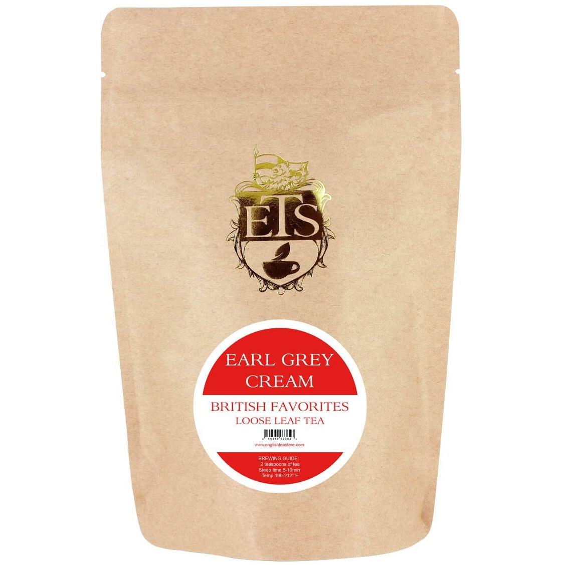 English Tea Store Loose Leaf, Earl Grey Cream Tea Pouches - Metropolitan Blend, 4 Ounce