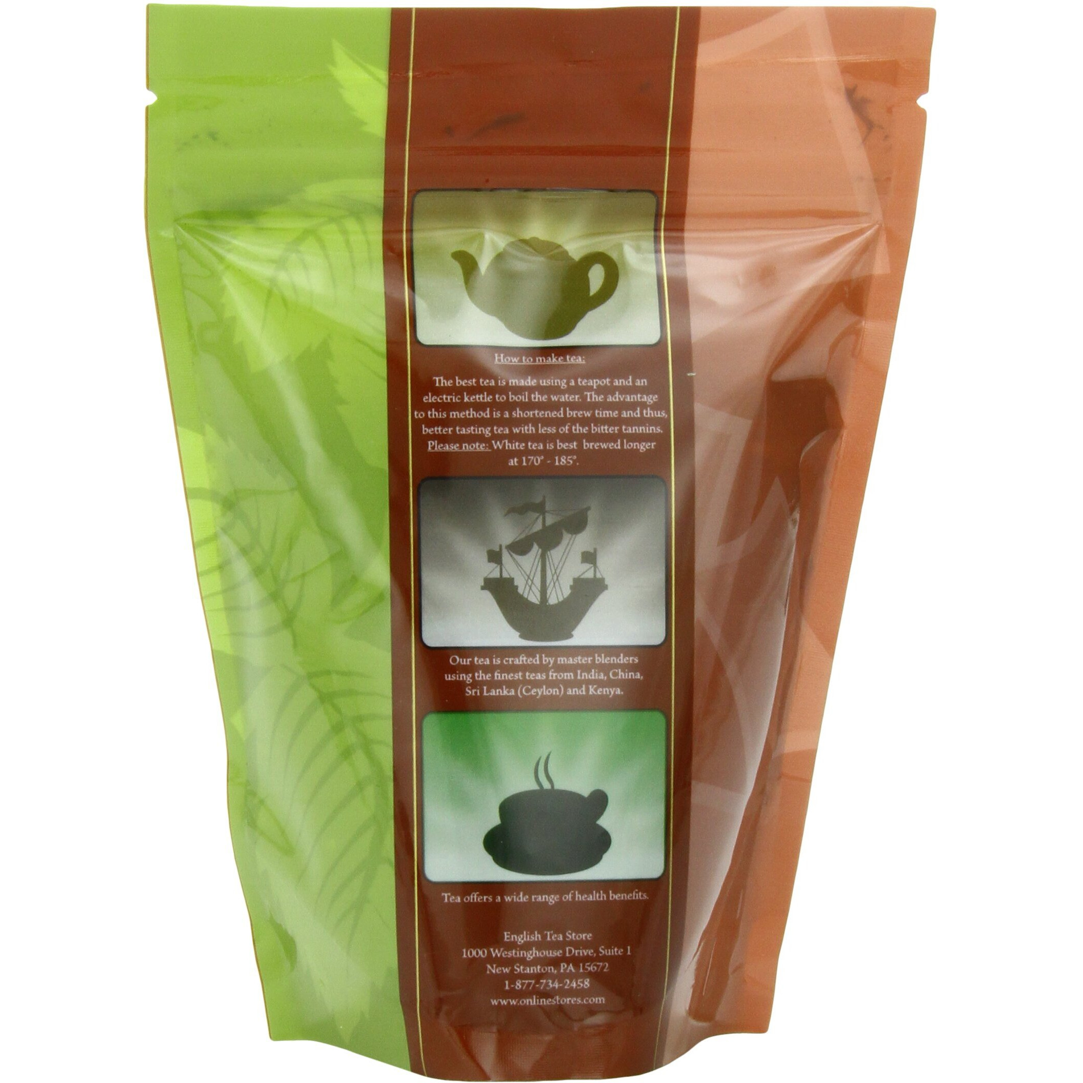 English Tea Store Loose Leaf, Earl Grey Cream Tea Pouches - Metropolitan Blend, 4 Ounce
