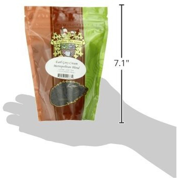 English Tea Store Loose Leaf, Earl Grey Cream Tea Pouches - Metropolitan Blend, 4 Ounce