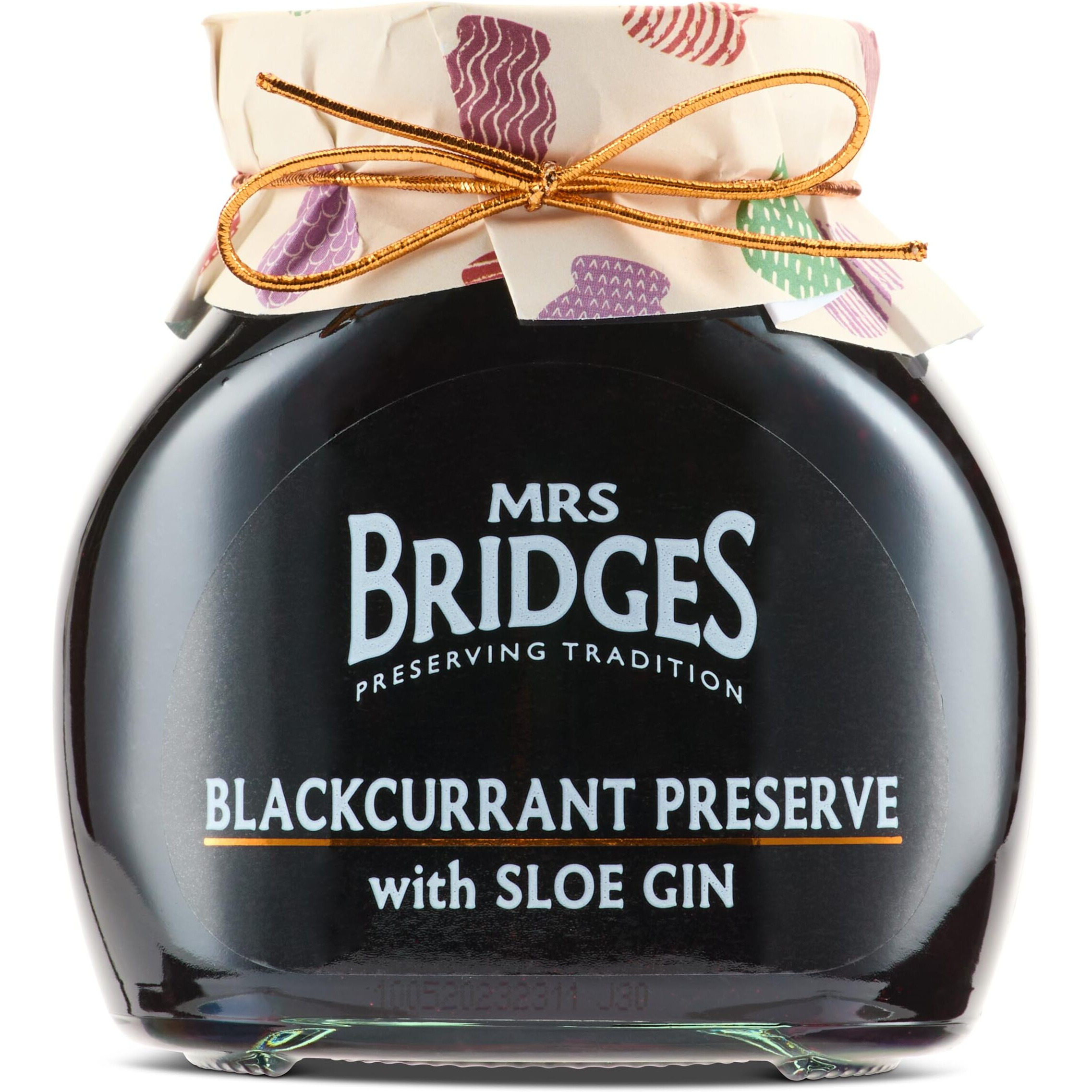 Mrs Bridges Preserve With Sloe Gin, Blackcurrant, 12 Ounce