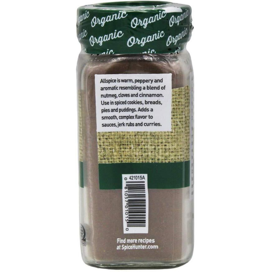 The Spice Hunter Allspice, Ground, Organic, 1.6-Ounce Jar