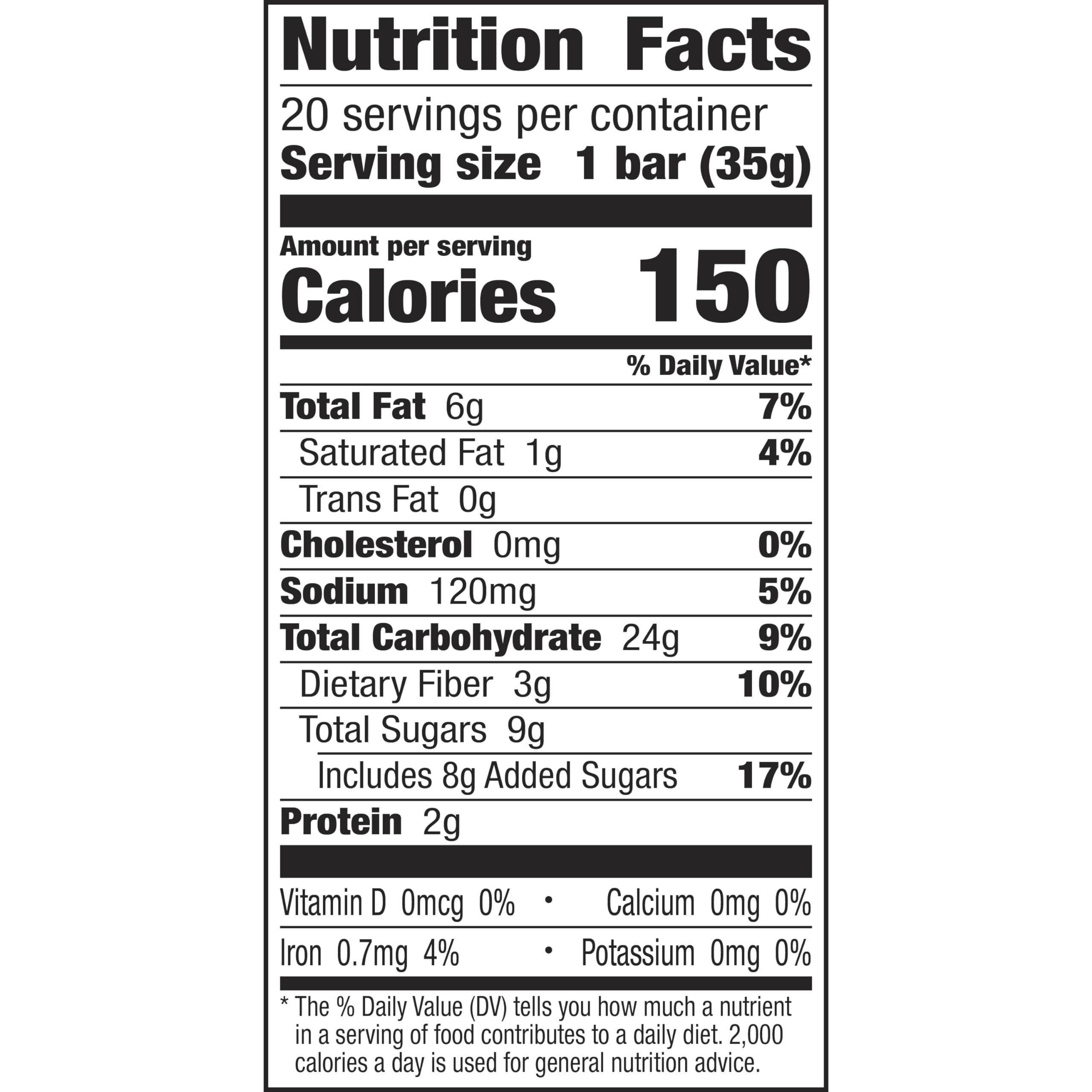 Nature Valley Soft-Baked Oatmeal Squares, Cinnamon Brown Sugar, 20 Count, 24.8 Oz