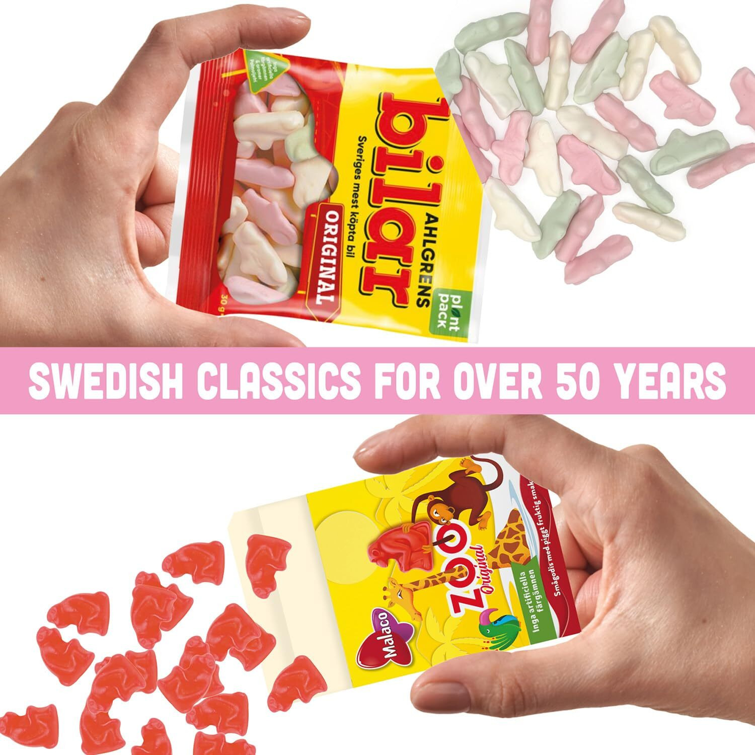 Swedish Candy Mix - Goody Bubs Candy Ovals - Skull Candy - Swedish Candy Bubs Godis - Ahlgrens Bilar Swedish Candy - Zoo Candy