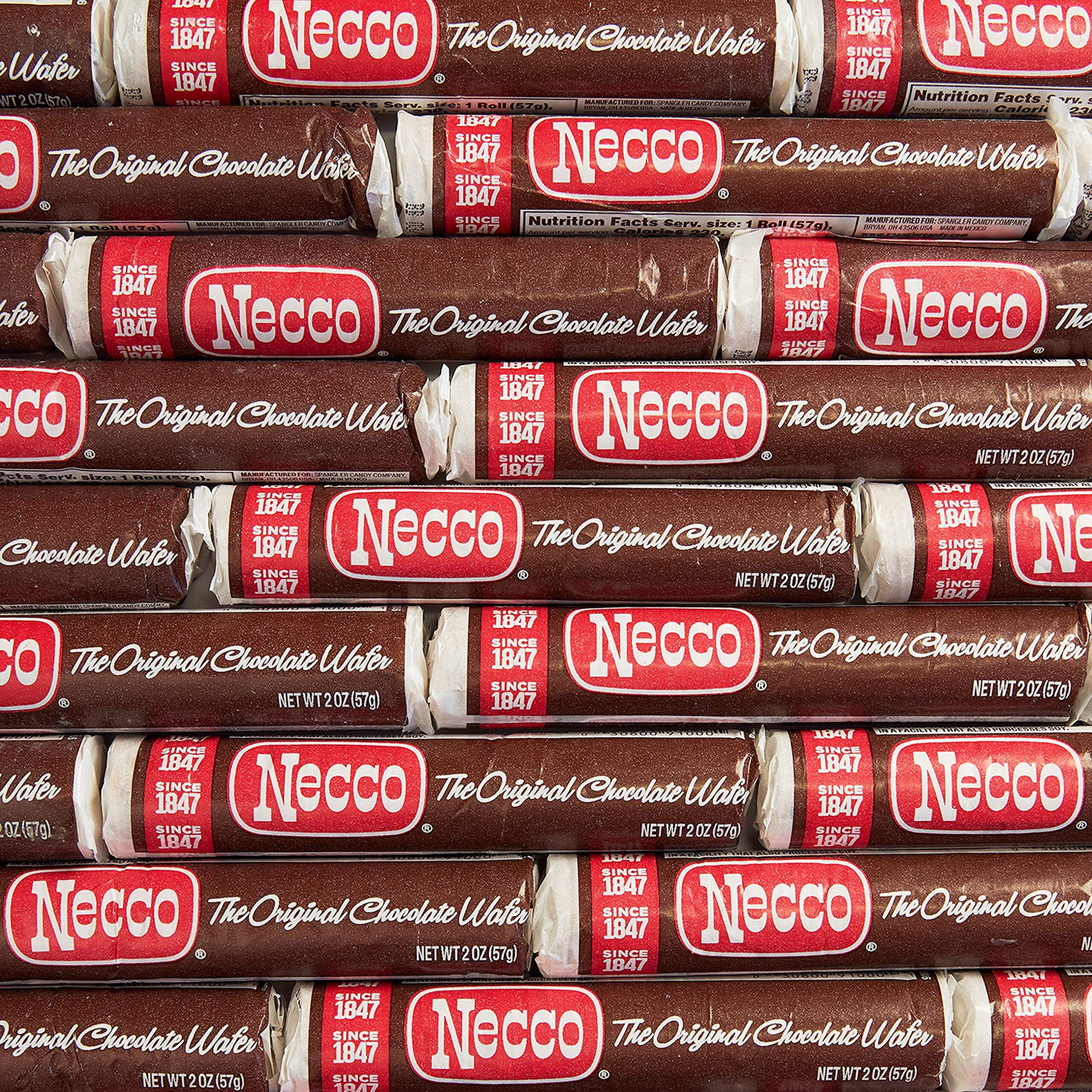 Necco Chocolate Wafers Pack Of 24 Rolls