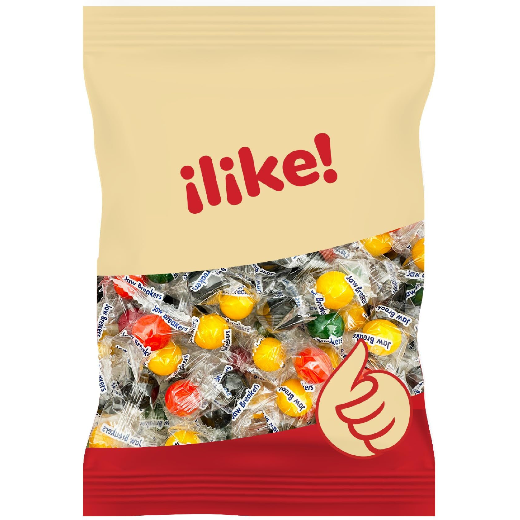 Jawbreakers Hard Candy, Assorted Fruit Flavors, Individually Wrapped, 24-Ounce Pack