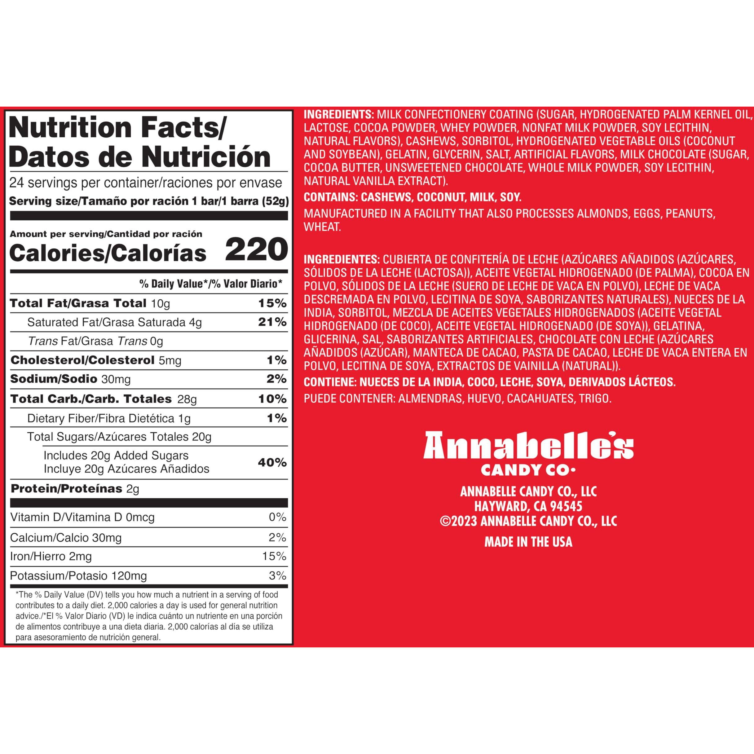 Annabelle's Rocky Road Candy Bar, 1.8-Ounce Bars (Pack Of 24)