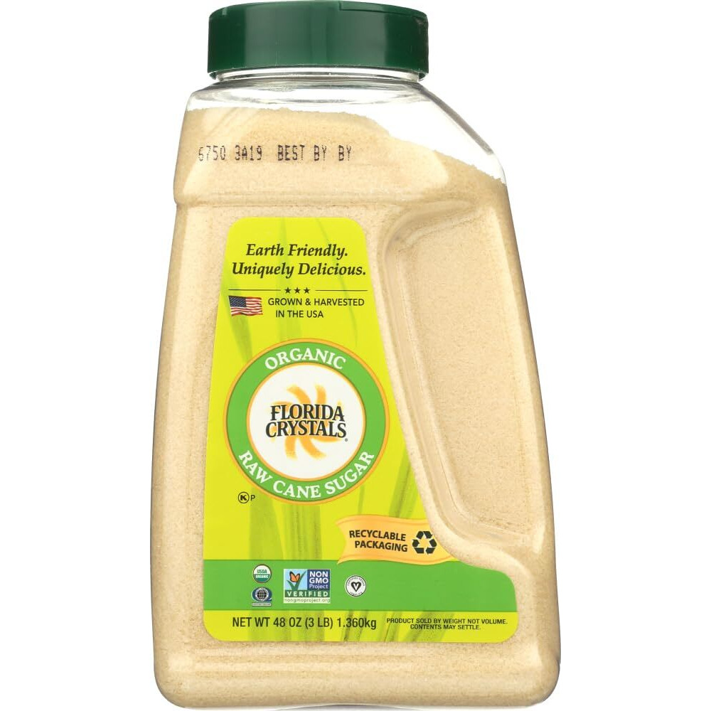 Florida Crystals Organic Cane Sugar Jug, 3 Pound (2)