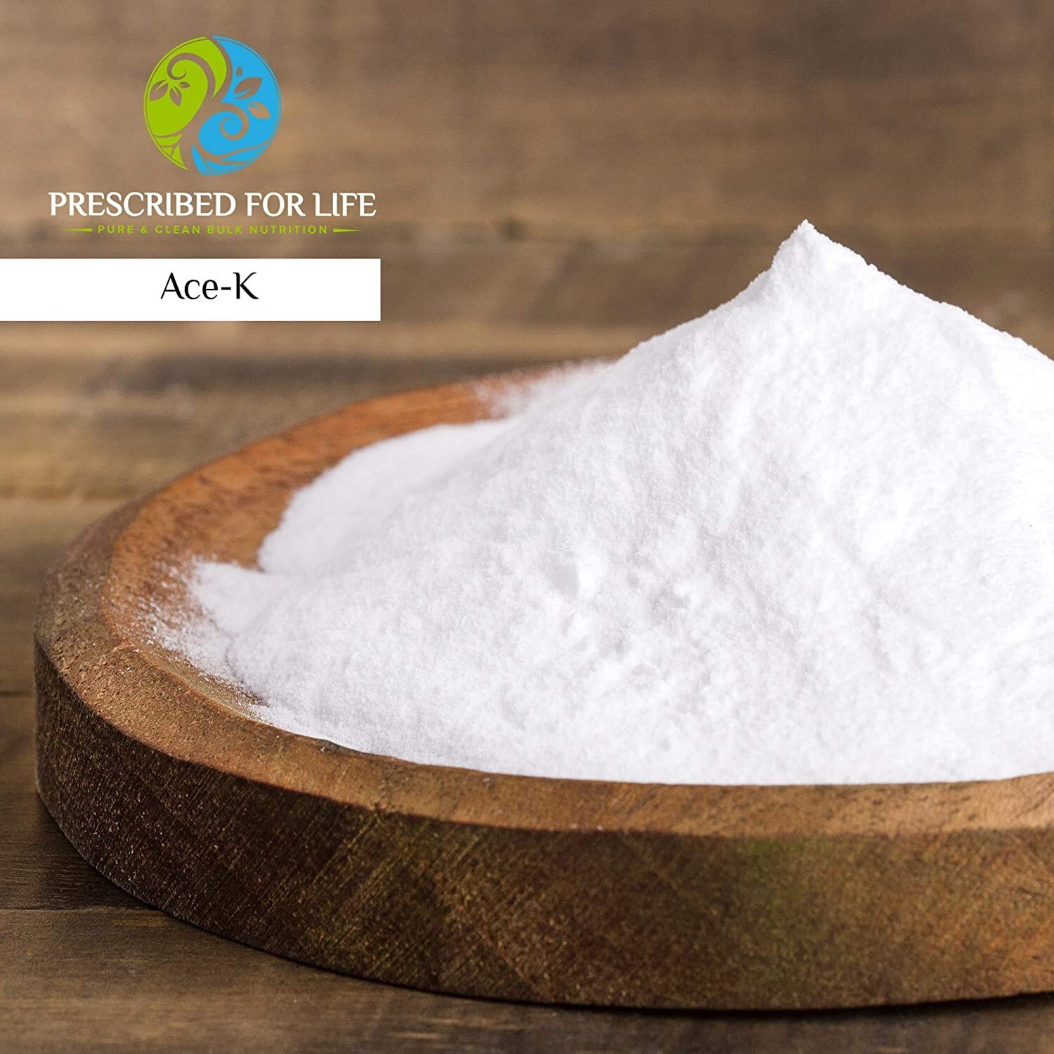 Prescribed For Life Ace K Sweetener | Acesulfame Potassium Powder | 200X Sweeter Than Sugar Zero Calorie Sweetener | Kosher, Semi Natural, Granular Sweetener (25 Kg / 55 Lb)