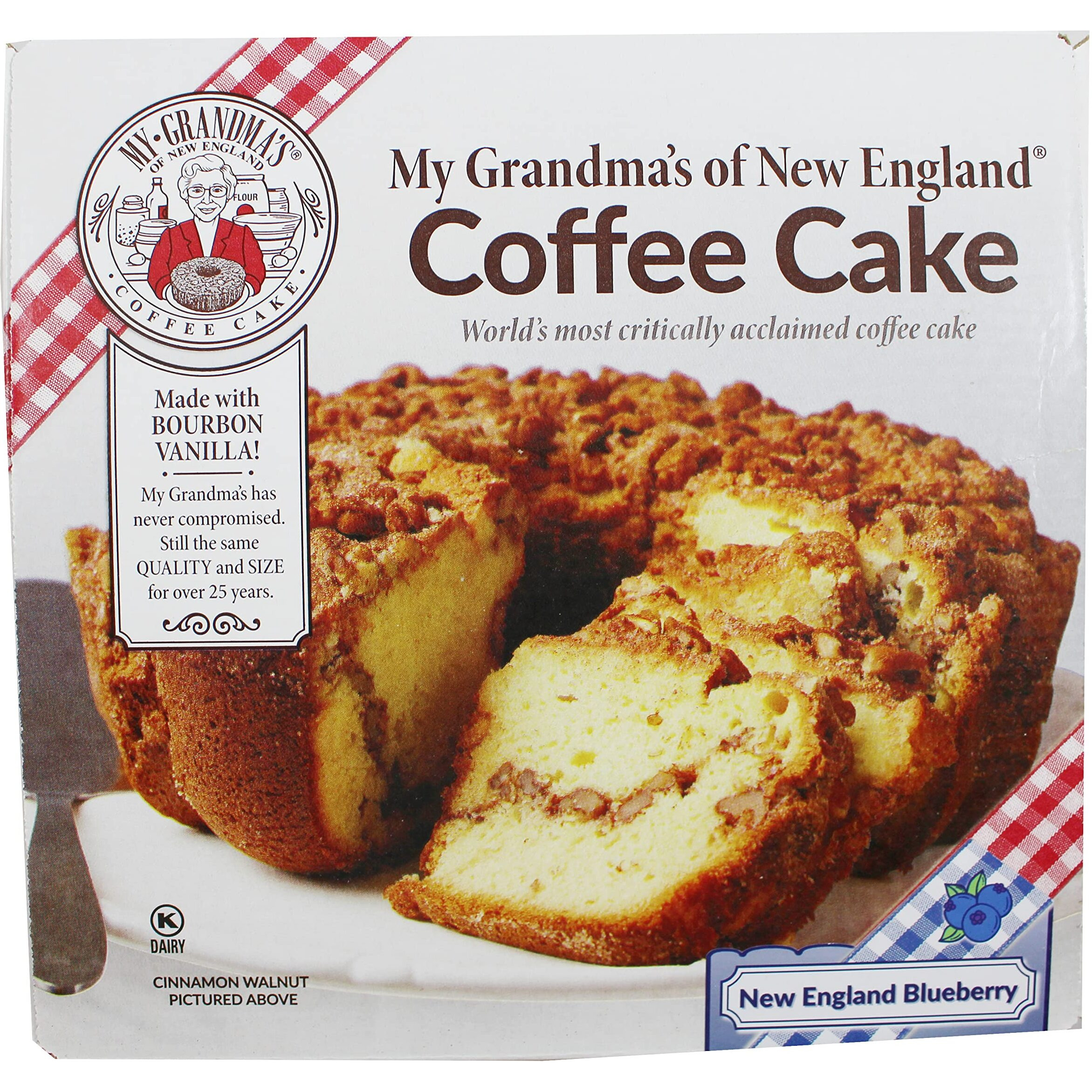 My Grandma's New England Blueberry Coffee Cake - Moist And Flavorful Coffee Cake - Maple Sweetened Cake For Special Occasions - 1.75 Pound (My Grandma's Blueberry Coffee Cake)