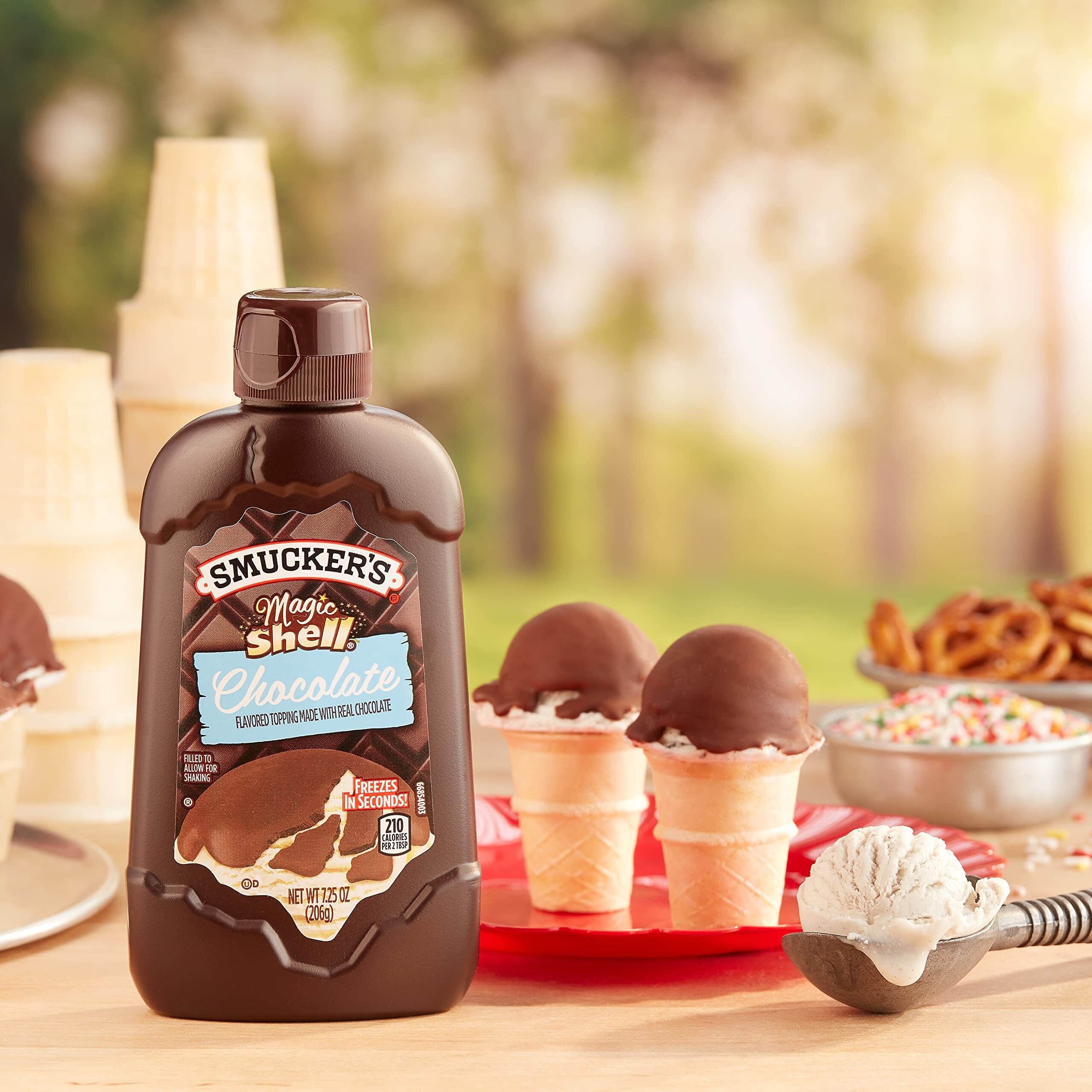 Smucker's Magic Shell Chocolate Flavored Topping, 7.25 Ounces (Pack Of 8)