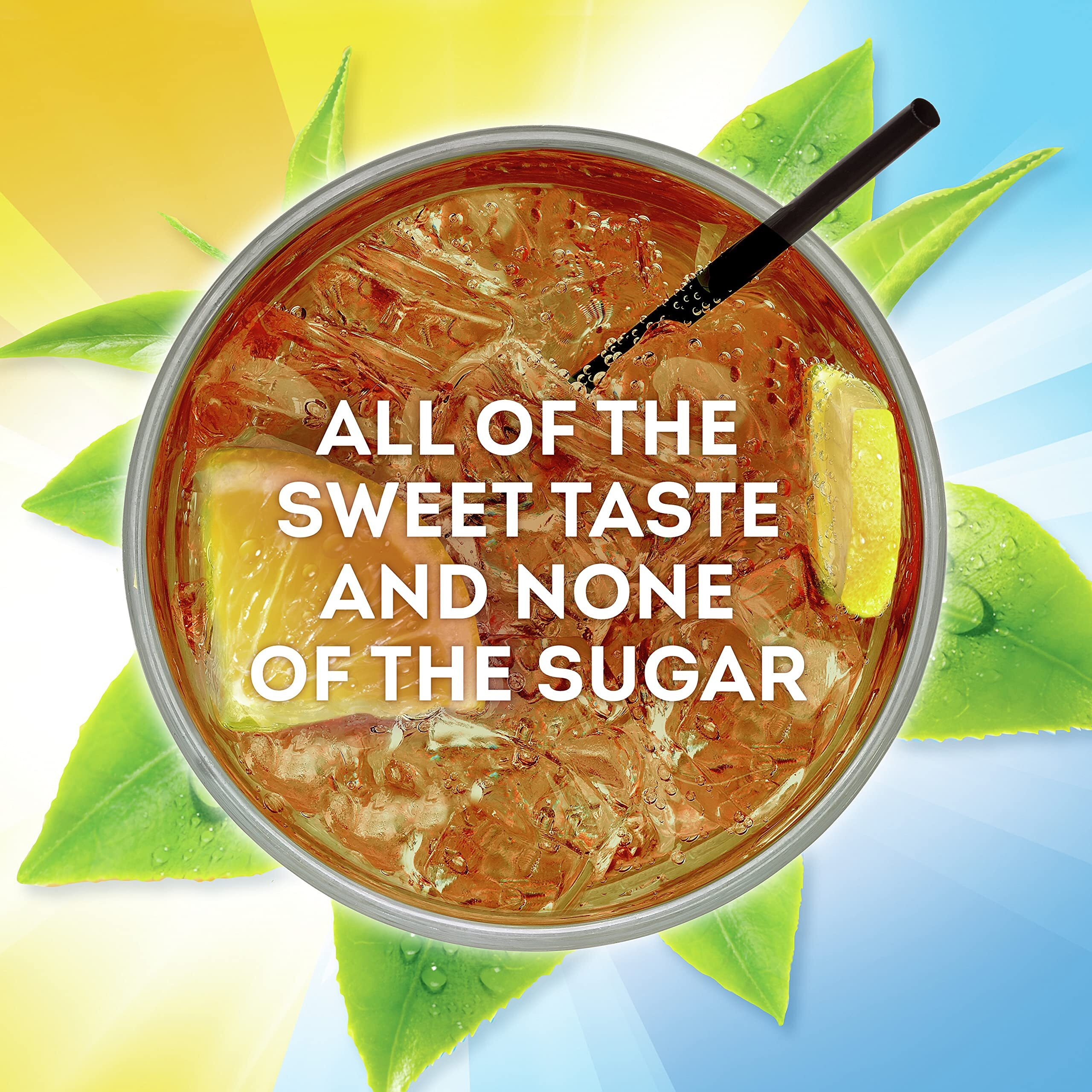 Lipton Zero Sugar Iced Tea Mix, Lemon, Makes 28 Quarts (Pack Of 6)