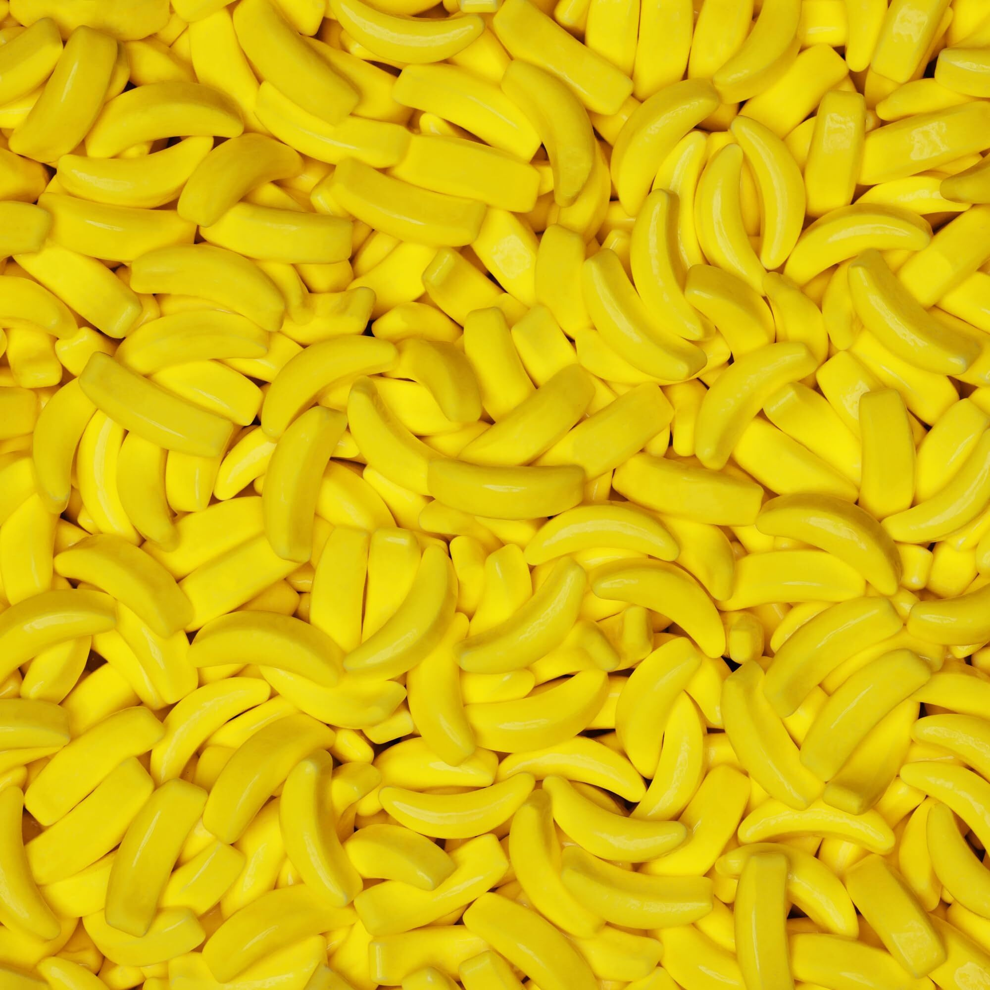 Bananas Runts Candy - 1200 Psc 1.7 Lb Hard Candy Bulk Gumball Machine Refills - Banana Candy For Cake Decorations Goody Bags Party Favors - Yellow Candy Easter Basket Stuffers Pinata Candy