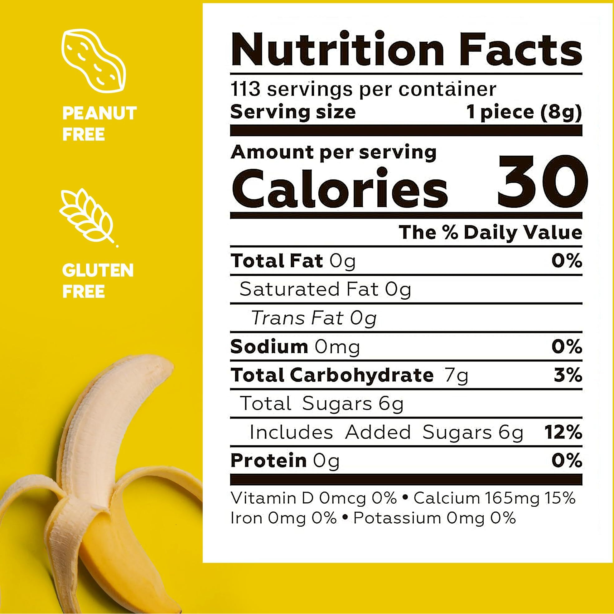 Bananas Runts Candy - 1200 Psc 1.7 Lb Hard Candy Bulk Gumball Machine Refills - Banana Candy For Cake Decorations Goody Bags Party Favors - Yellow Candy Easter Basket Stuffers Pinata Candy