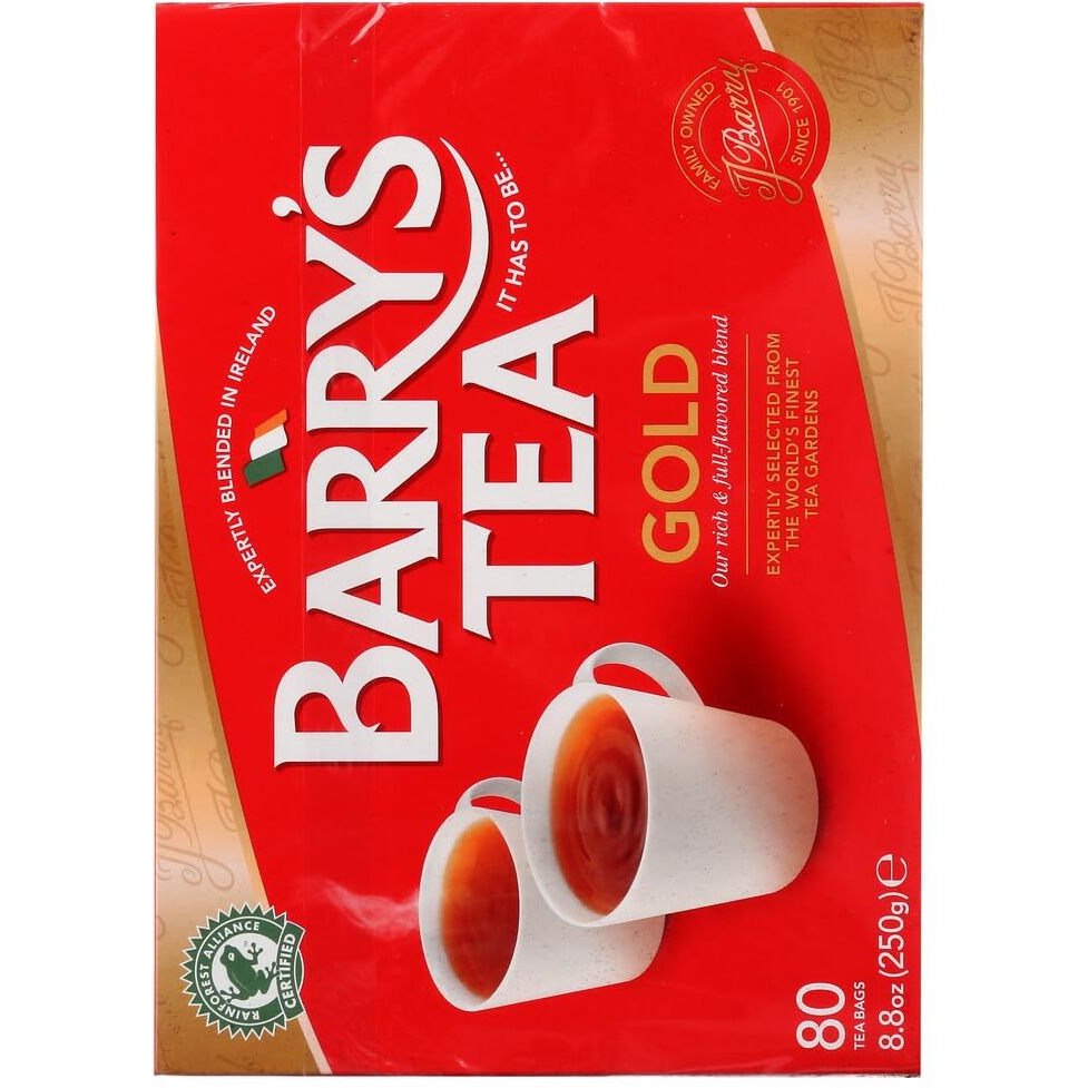 Barry's Tea Bags, Gold Blend, 80 Count (Cominhkg041738)