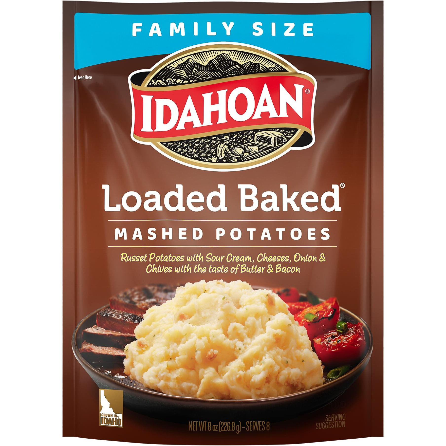 Idahoan Loaded Baked Mashed Potatoes, 8 Ounce (Pack Of 8)
