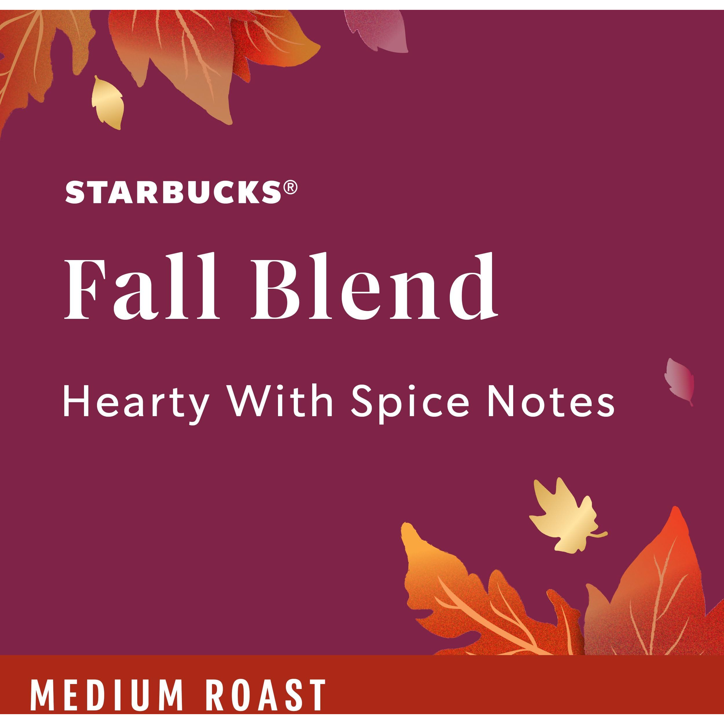Starbucks Ground Coffee, Medium Roast Coffee, Fall Blend, 100% Arabica, Limited Edition, 1 Bag (10 Oz)
