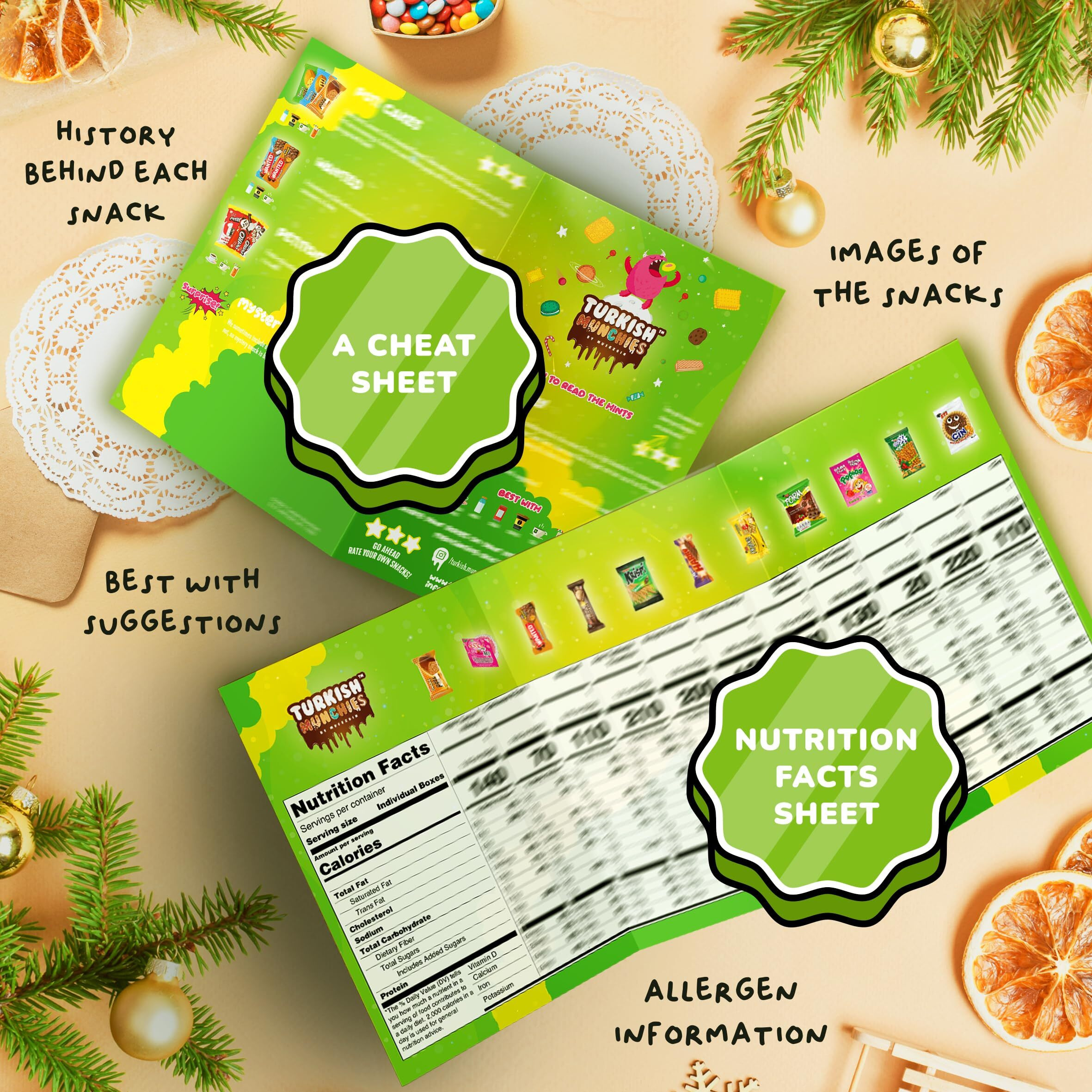 Midi International Snack Box | Premium Exotic Foreign Snacks | Unique Snack Food Gifts Included | Try Extraordinary Turkish Snacks | Candies From Around The World | 12 Full-Size + 1 Bonus Snacks