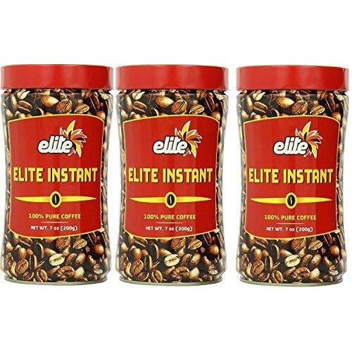 Elite Instant Coffee, 7Oz (3 Pack) | Kosher For Passover, Rich & Aromatic, Product Of Israel