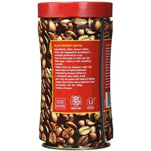 Elite Instant Coffee, 7Oz (3 Pack) | Kosher For Passover, Rich & Aromatic, Product Of Israel