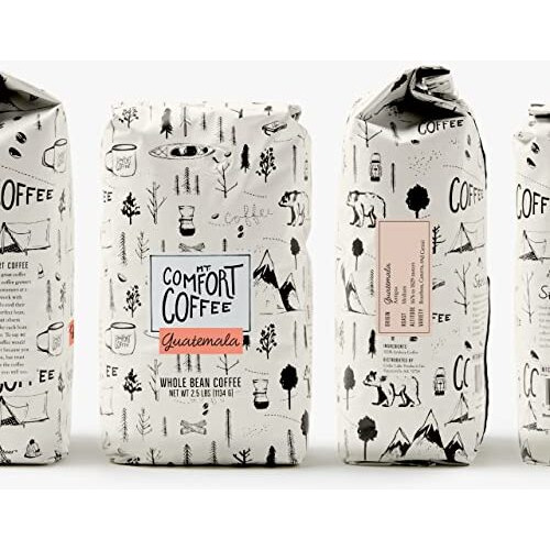 Mt. Comfort Coffee Guatemala Medium Roast, 2.5Lb - Sourced From Small, Guatemalan Coffee Farms - Flavor Notes Of Chocolate & Caramel - Roasted Whole Beans